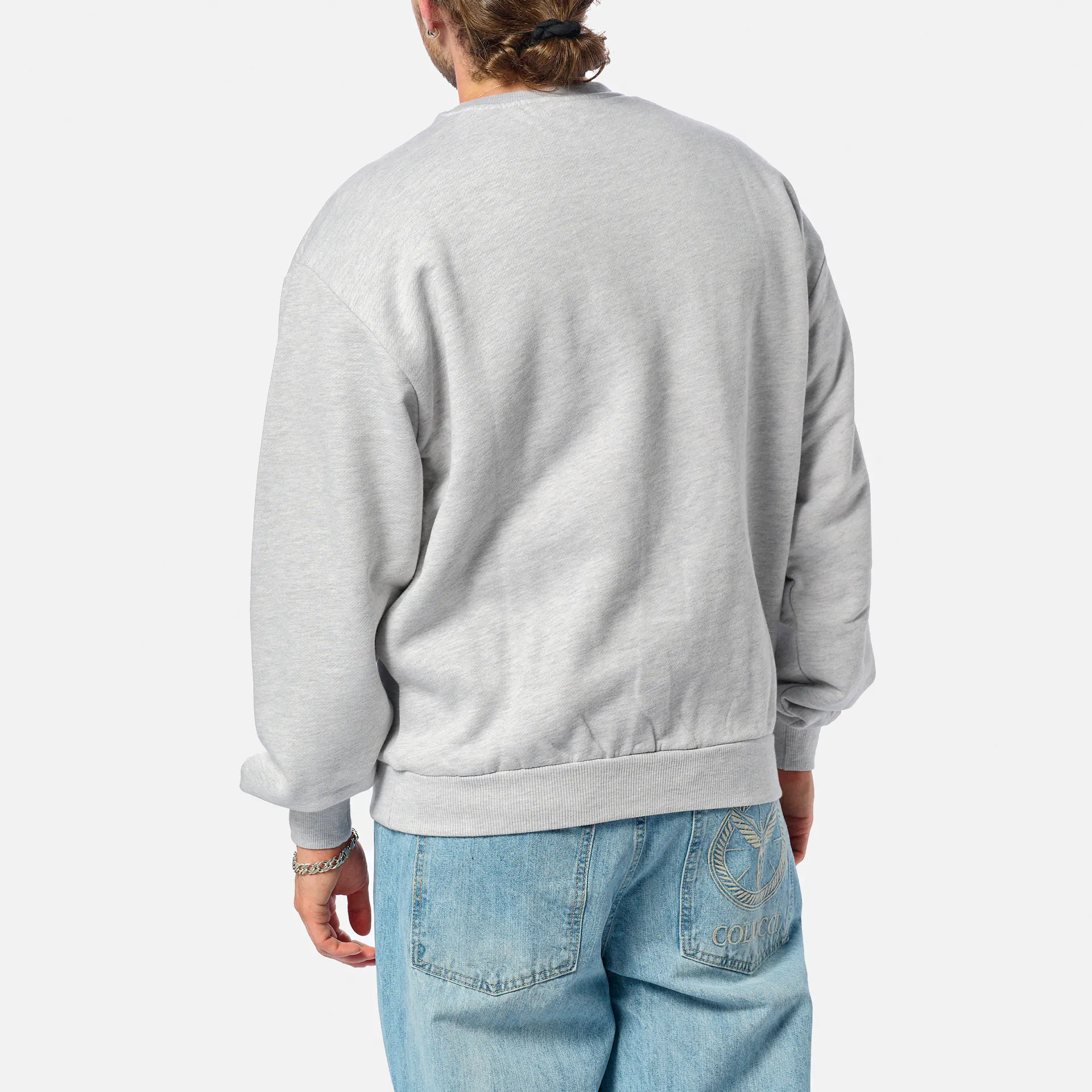 Colucci Crewneck Sweatshirt College Grey Melange Multi