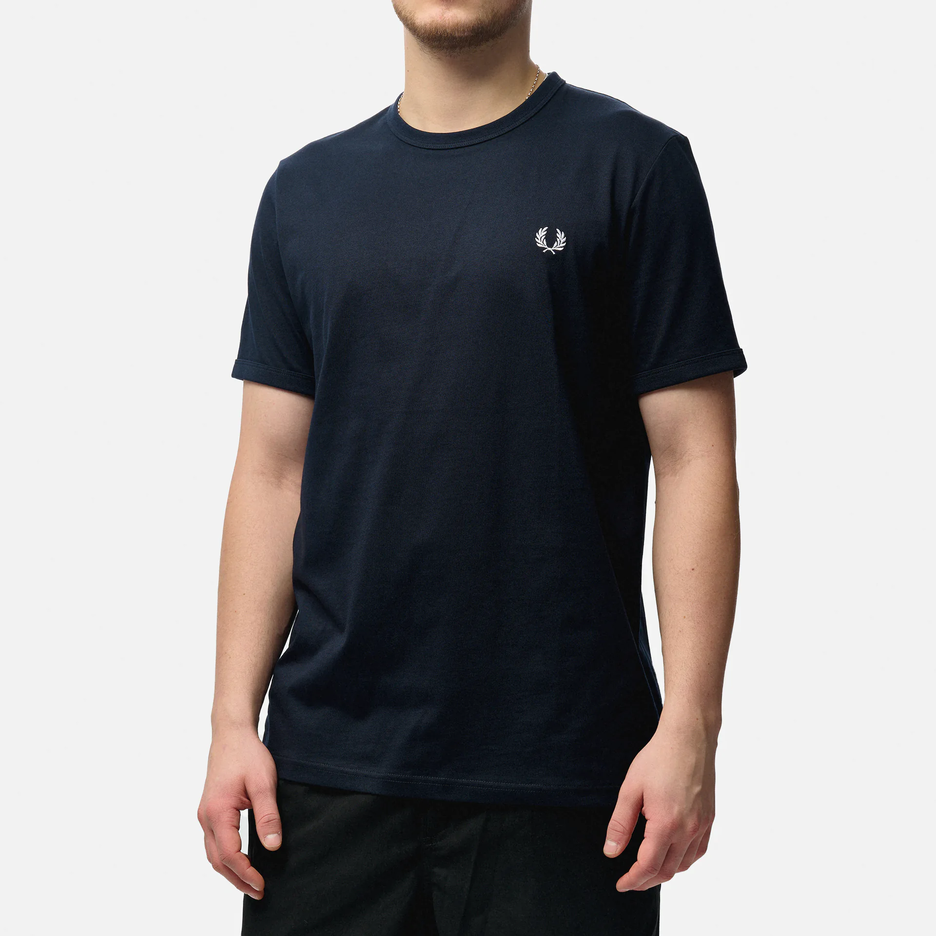 Fred Perry Ringer T-Shirt Navy