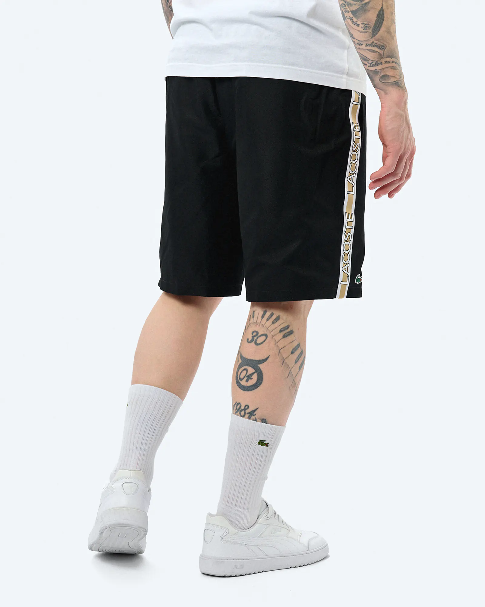 Lacoste Logo Tape Short Black Lacoste Logo Tape Short Black