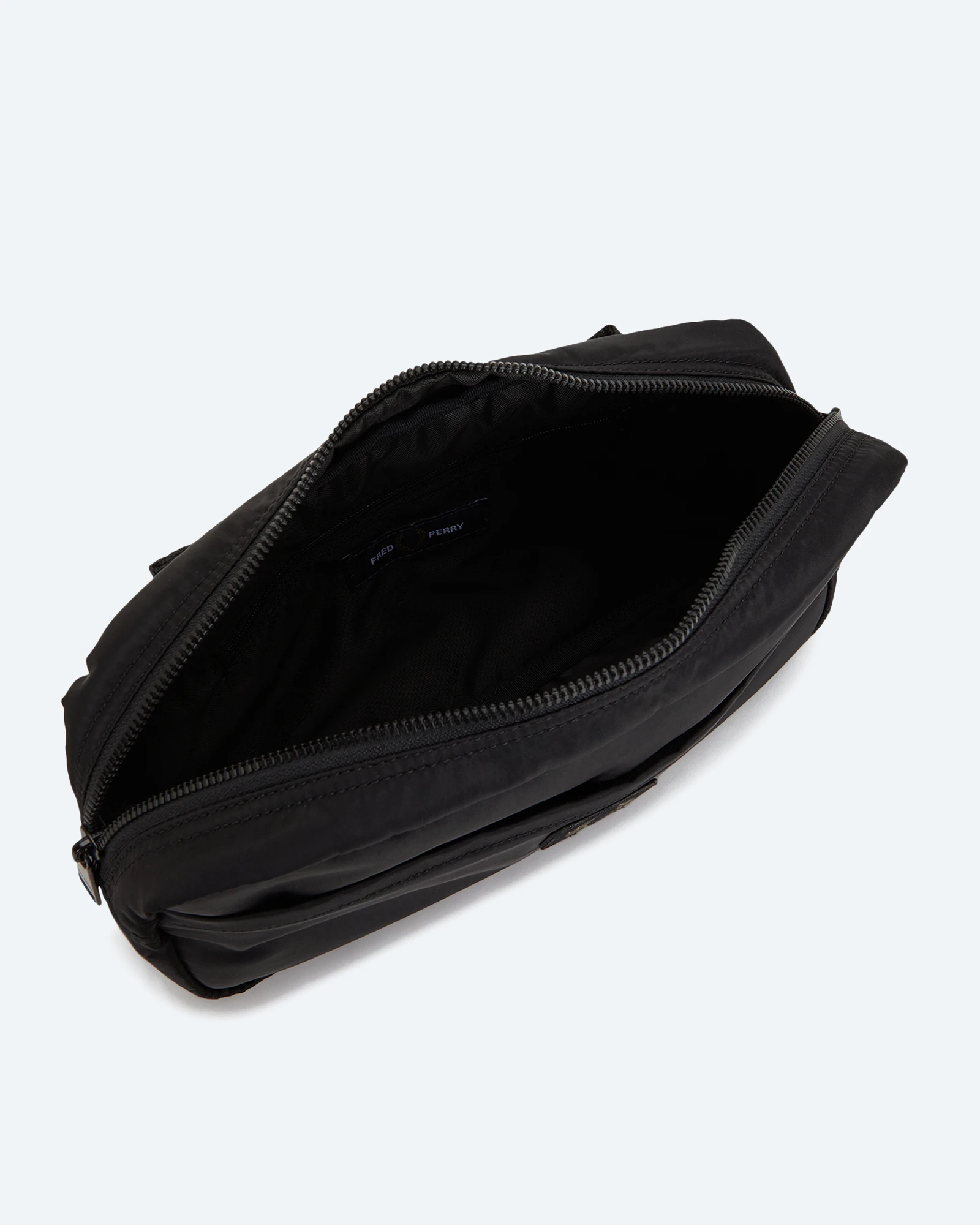 Crinkle Nylon Crossbody Bag Black