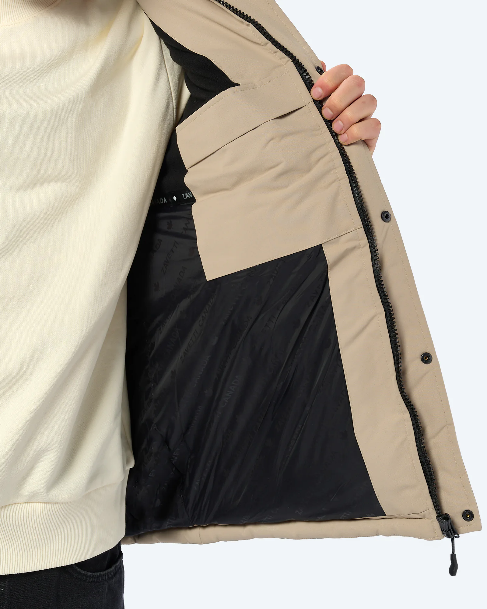 Zavetti Canada Oshawa 2.0 Puffer Parka Jacket Pure Cashmere