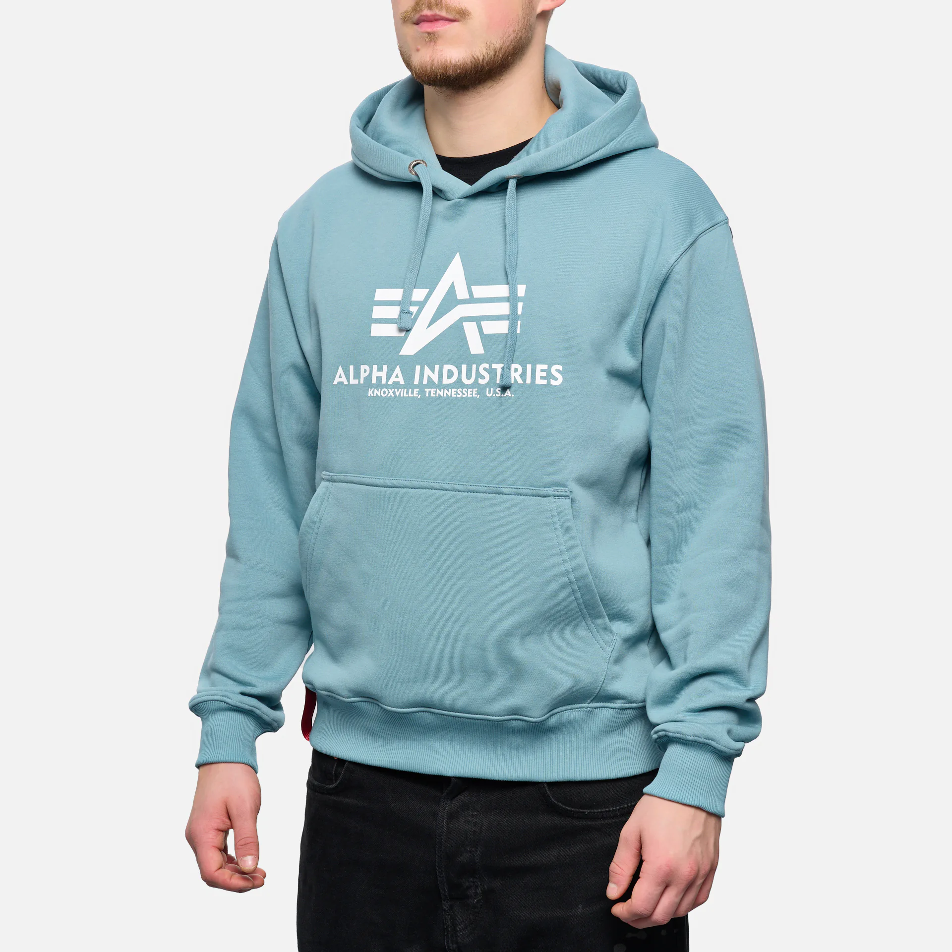 Alpha Industries Basic Hoody Grey Blue