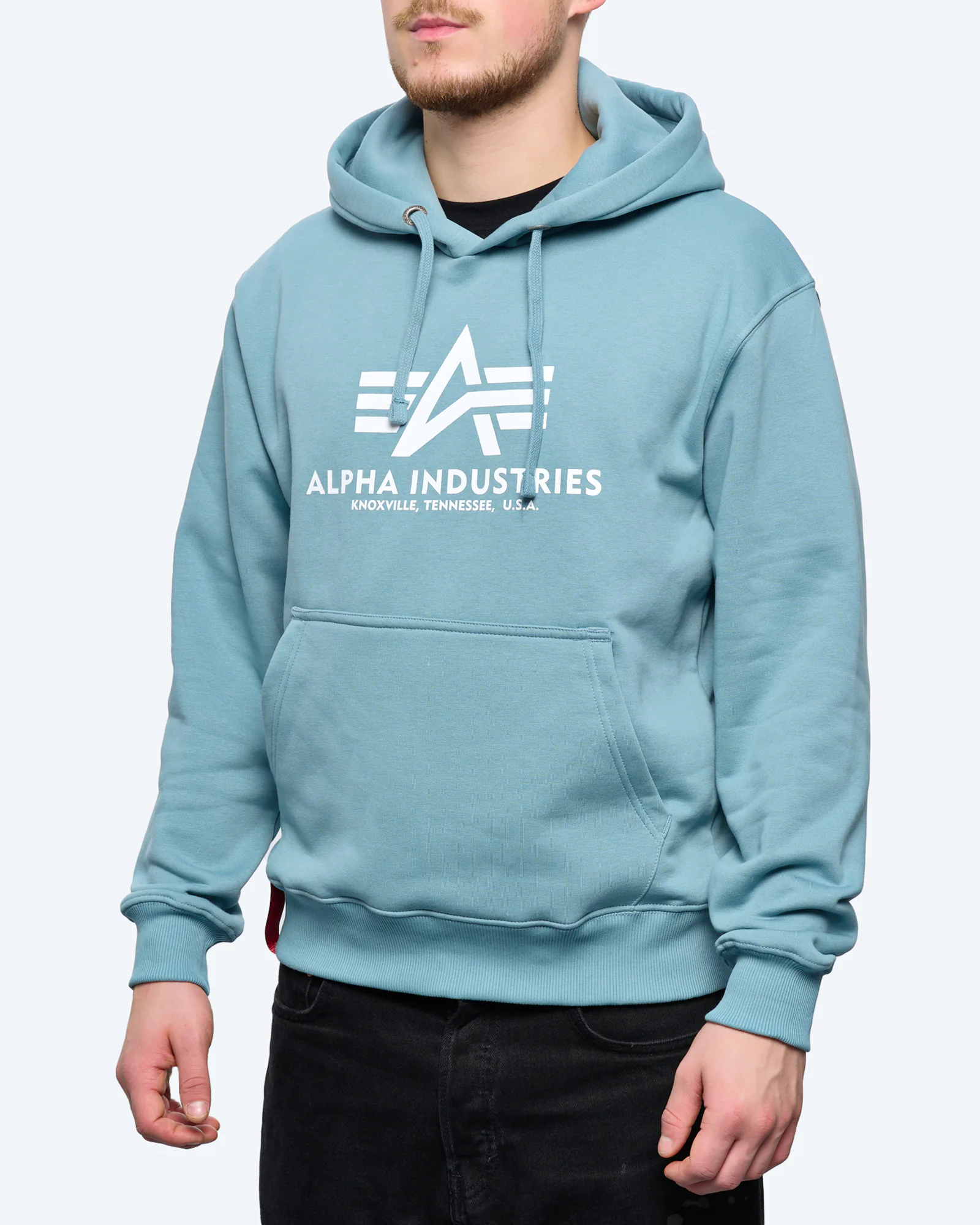 Alpha Industries Basic Hoody Grey Blue