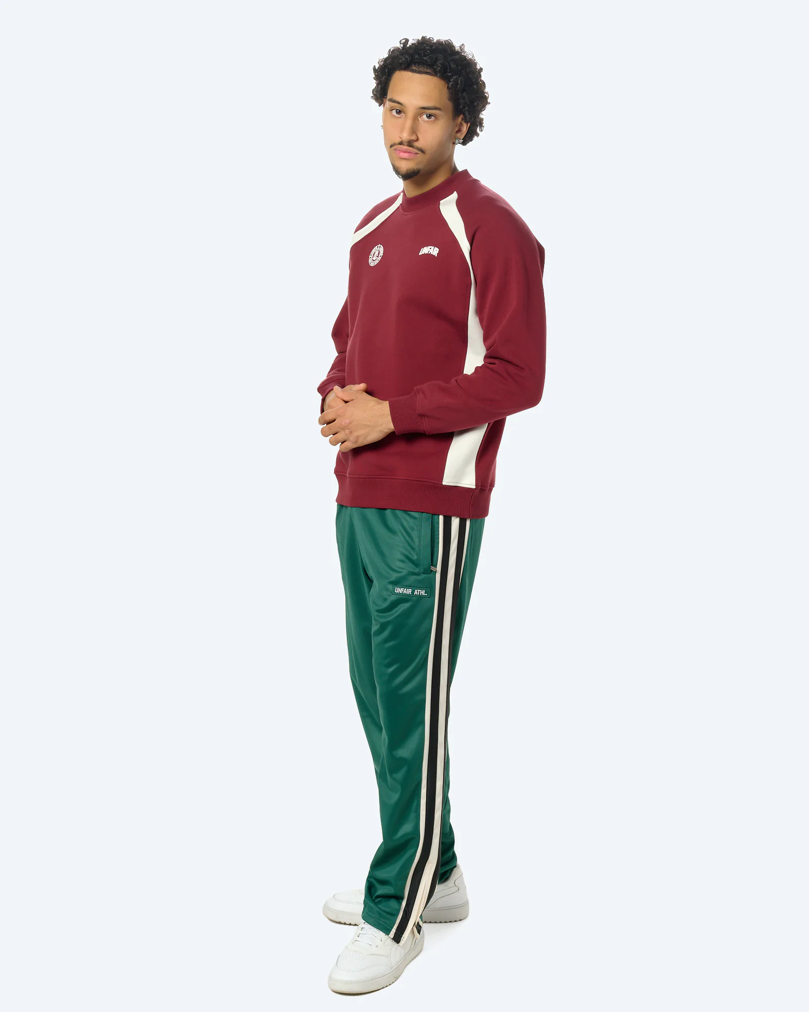 Two Side Panel Crewneck Merlot