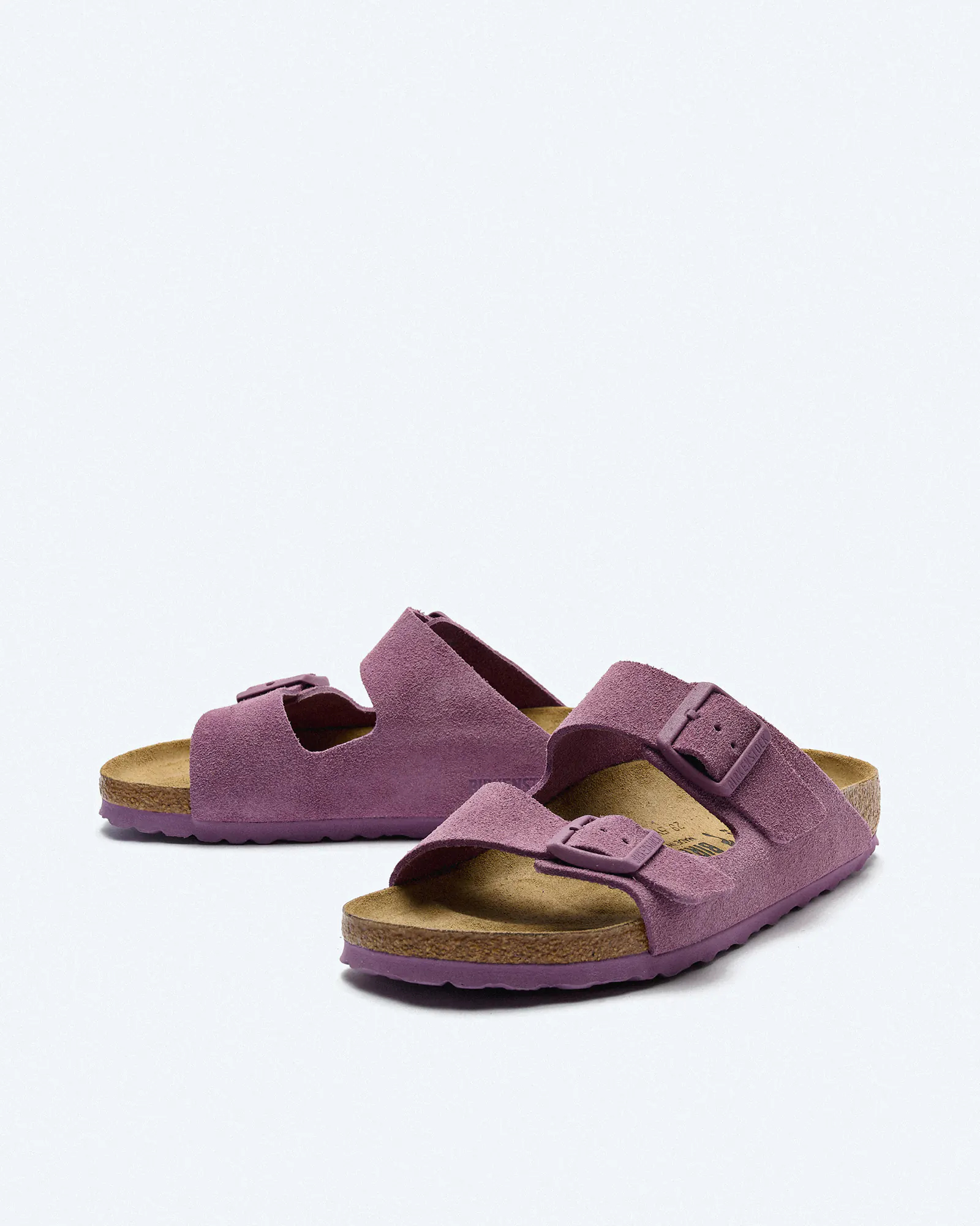 Birkenstock Arizona Suede Leather (Narrow Fit) Sandals Mauve Birkenstock Arizona Suede Leather (Narrow Fit) Sandals Mauve