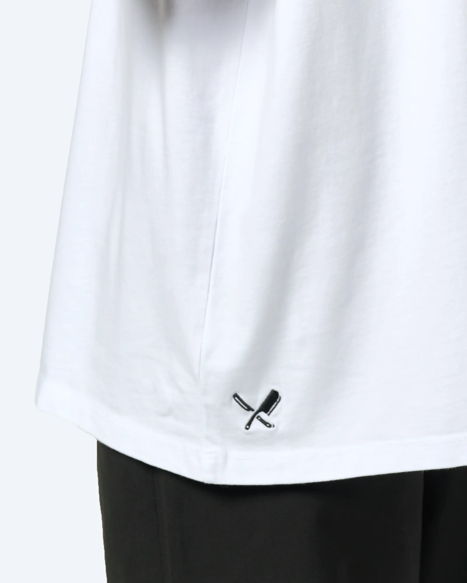 Distorted People Classic Peached Oversized T-Shirt White