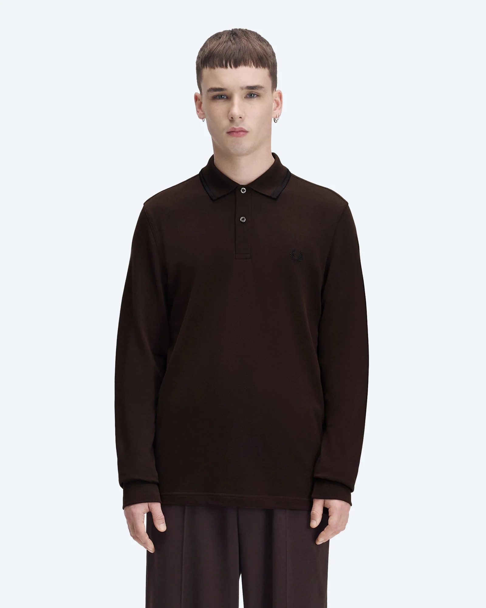 Twin Tipped Longsleeve Shirt Rich Brown/Black