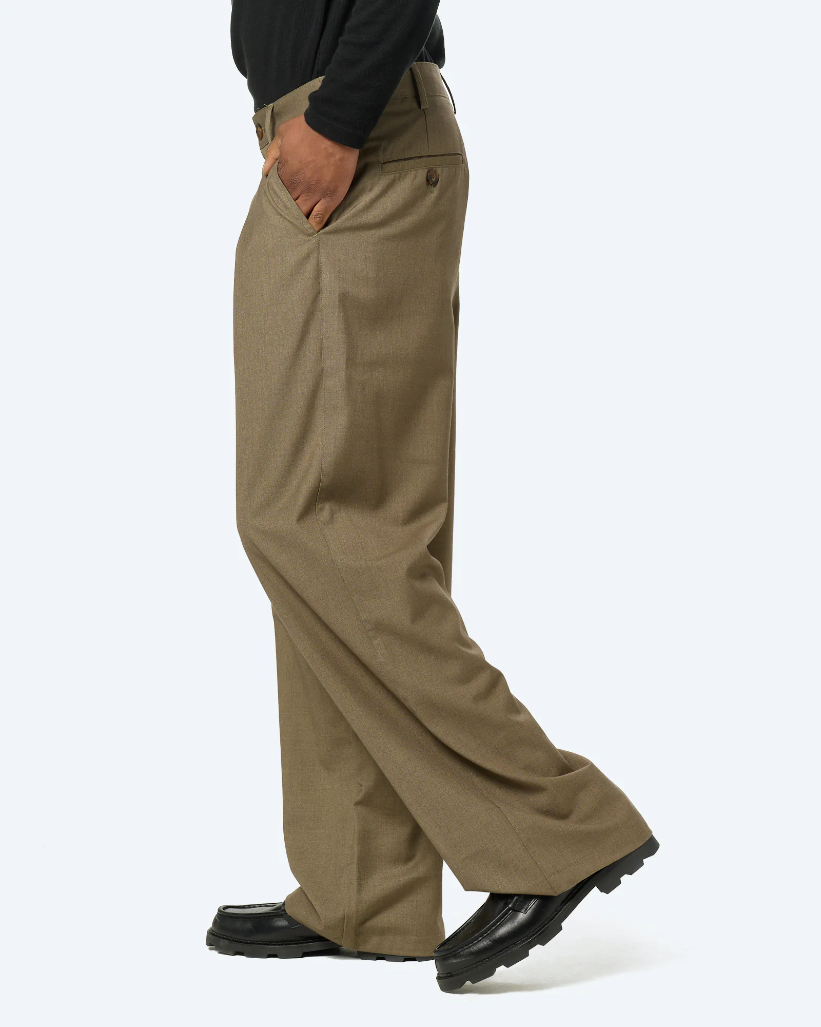 Prohibited SoHo Pleated Pants Vintage Khaki