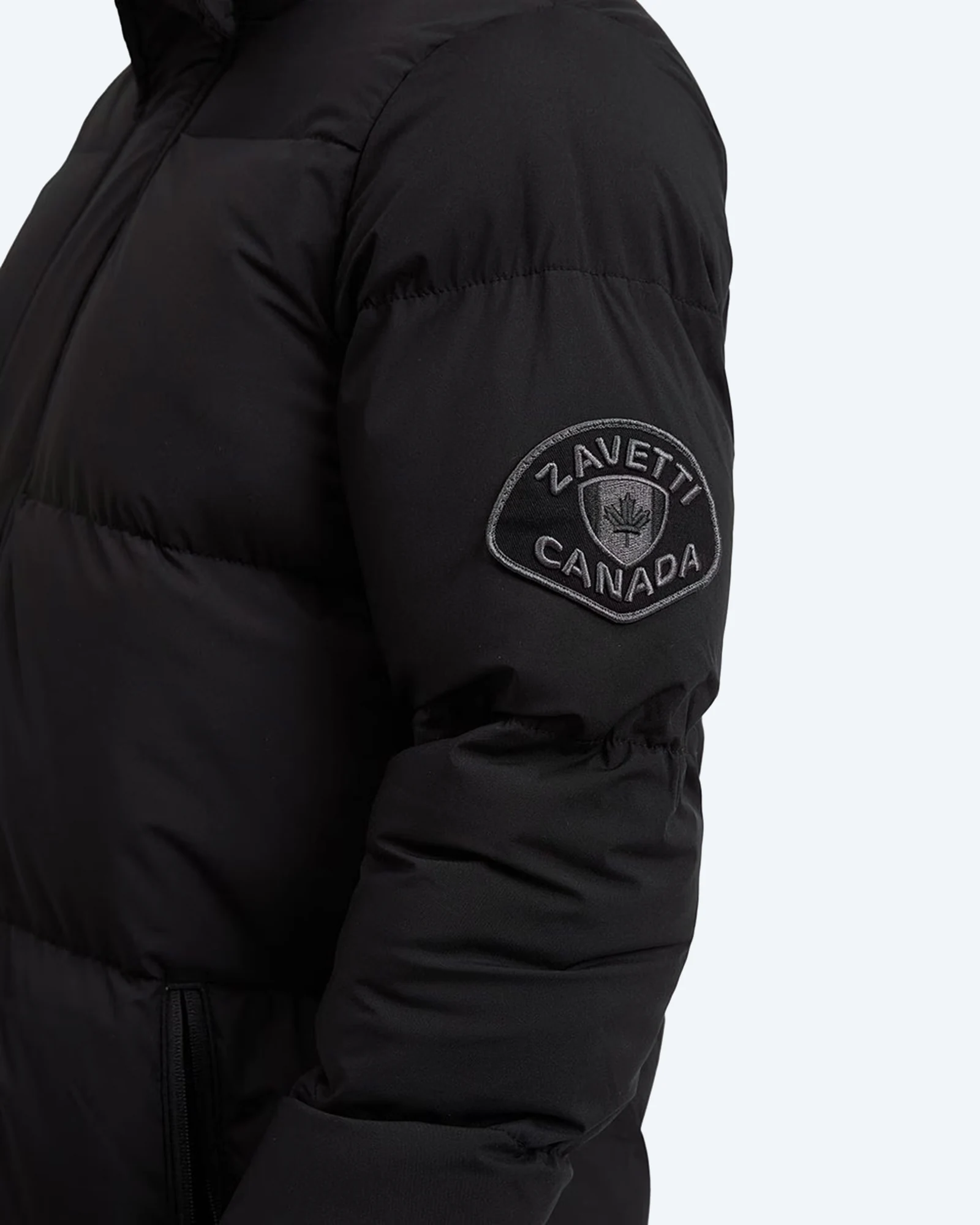 W Alora Longline Puffer Jacket Black
