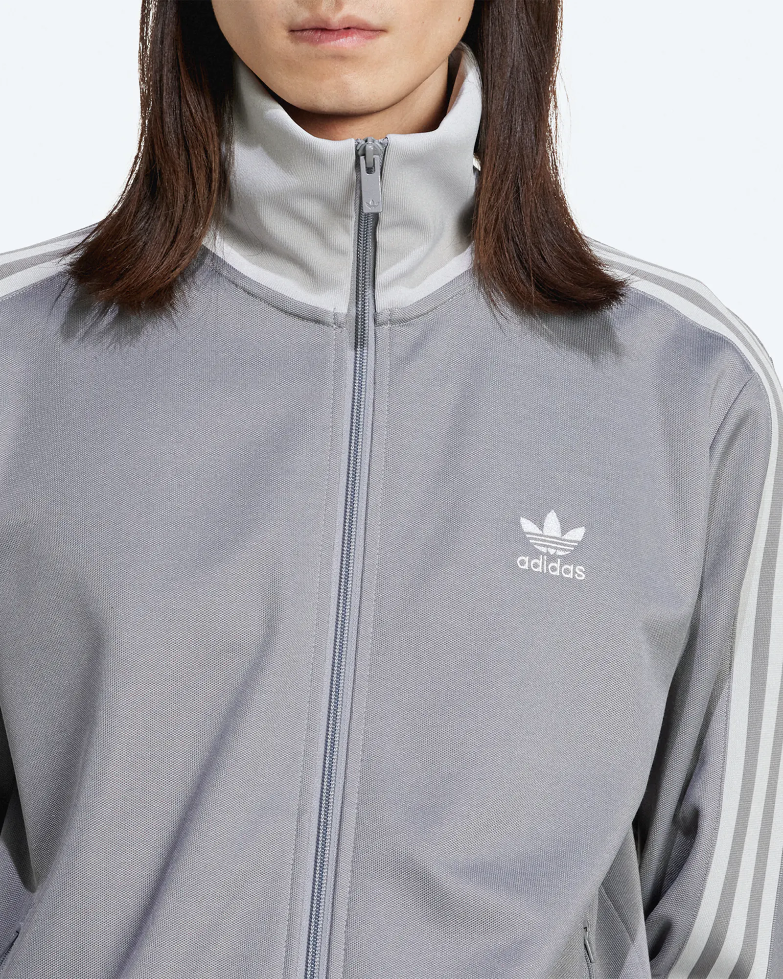 adidas adicolor Classic Beckenbauer Track Jacket Grey Three/Grey Two adidas adicolor Classic Beckenbauer Track Jacket Grey Three/Grey Two
