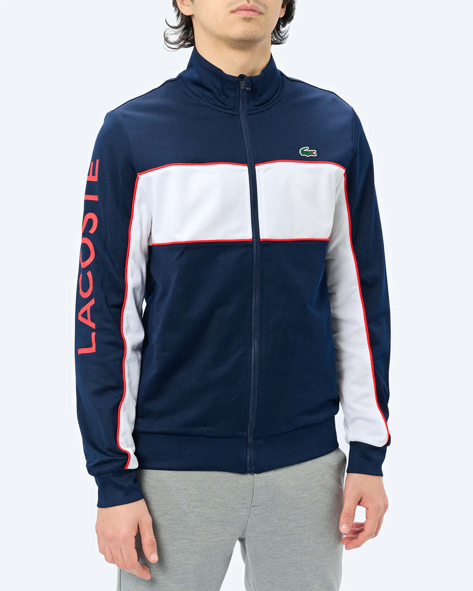 Lacoste Color Block Track Jacket Navy Blue/White Grenadine Lacoste Color Block Track Jacket Navy Blue/White Grenadine