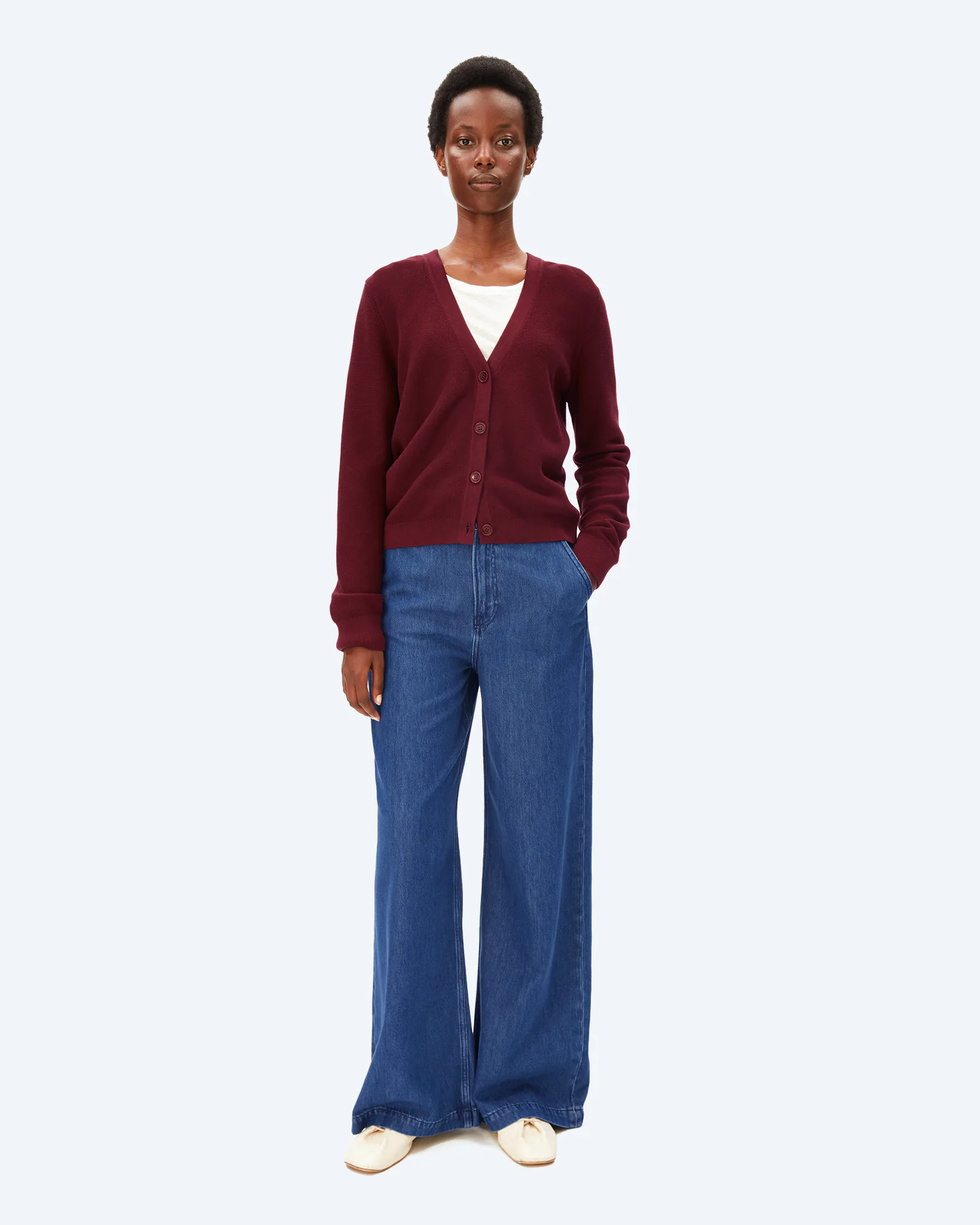 MENAAL LINKS LINKS CARDIGAN Velvet Red