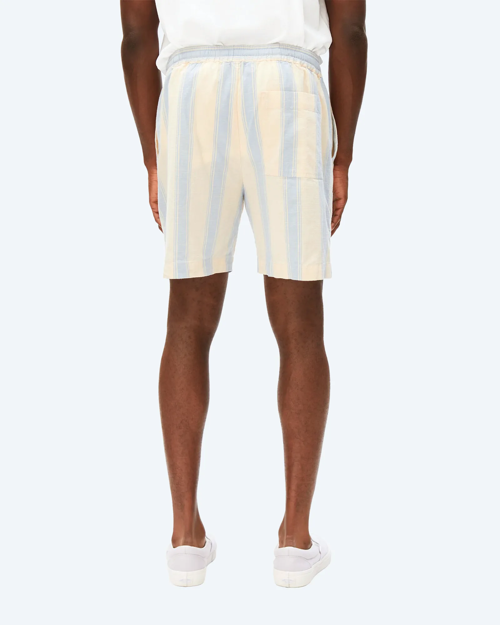 ARMEDANGELS Striped Shorts Wedgwood