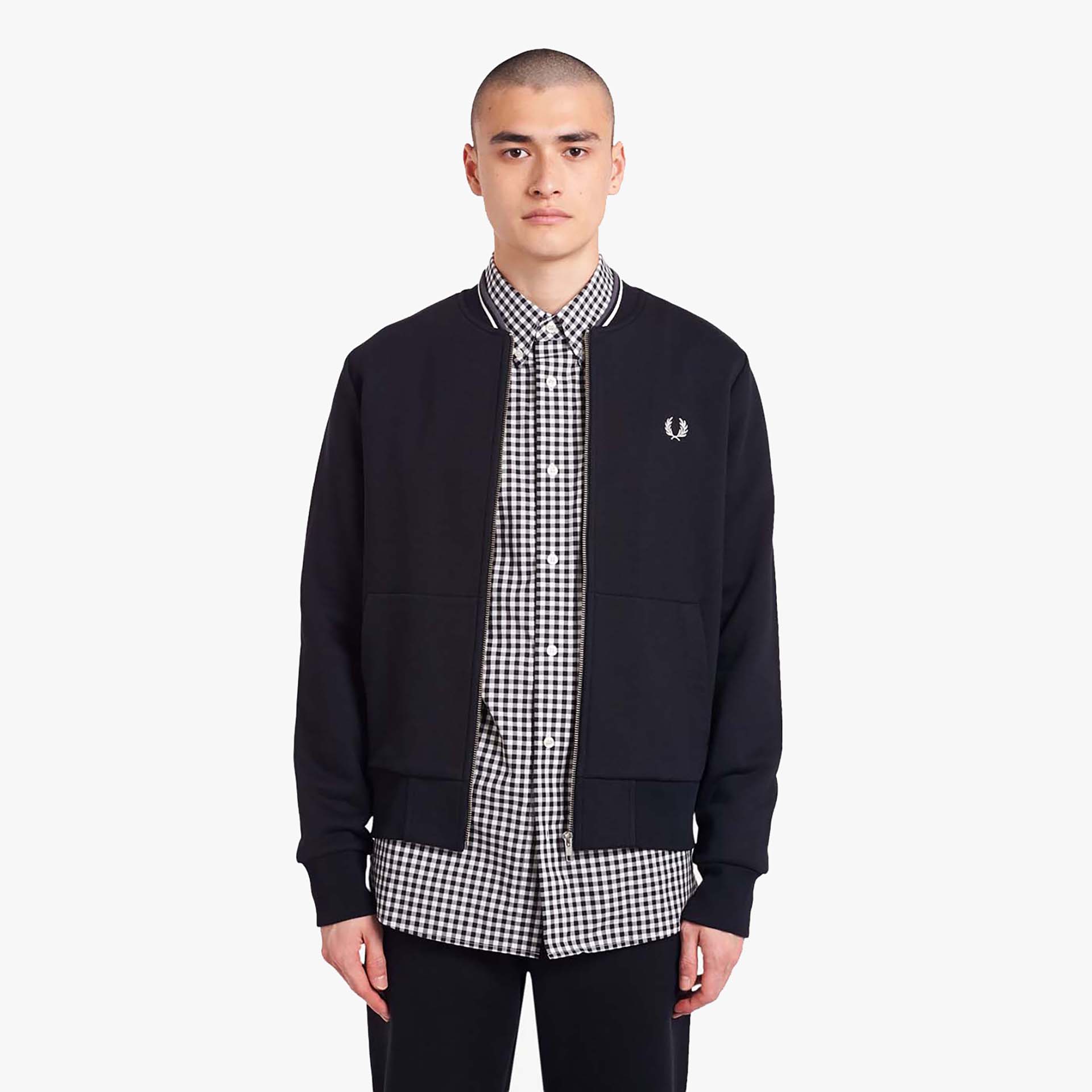 Fred Perry Reißverschlussjacke Black