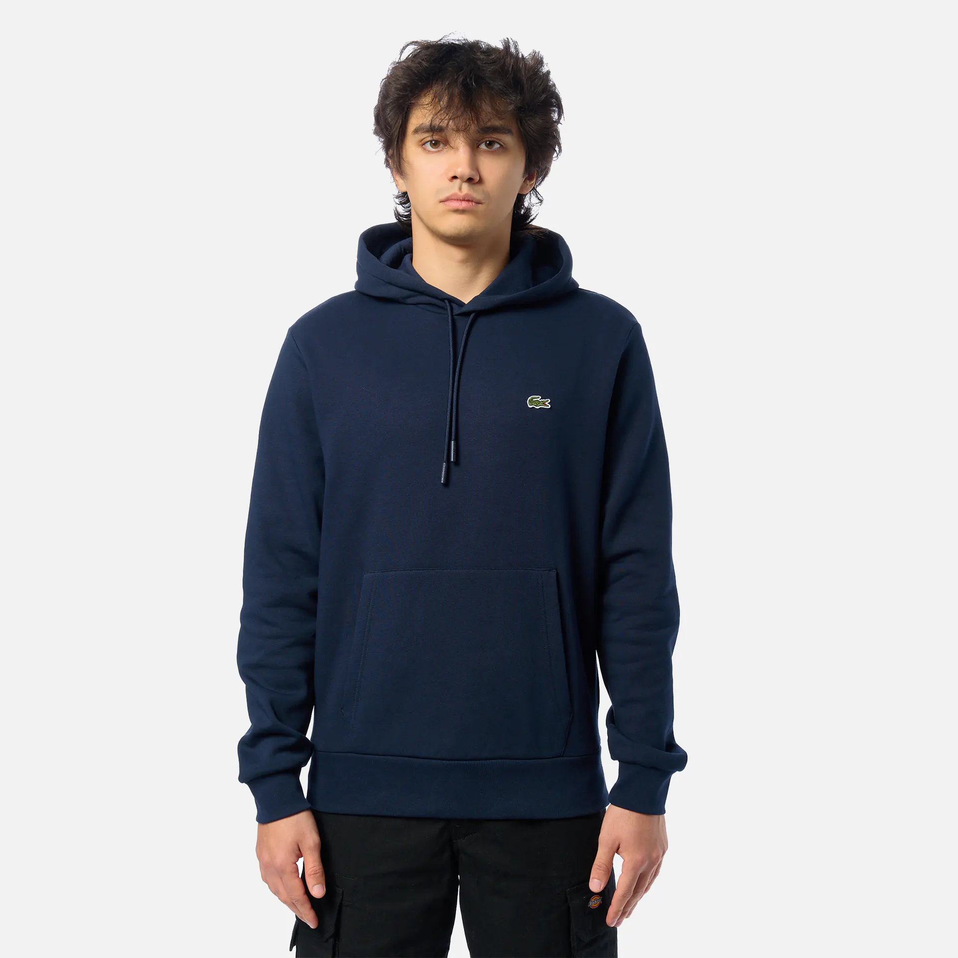 Lacoste Organic Cotton Hoodie Navy Blue