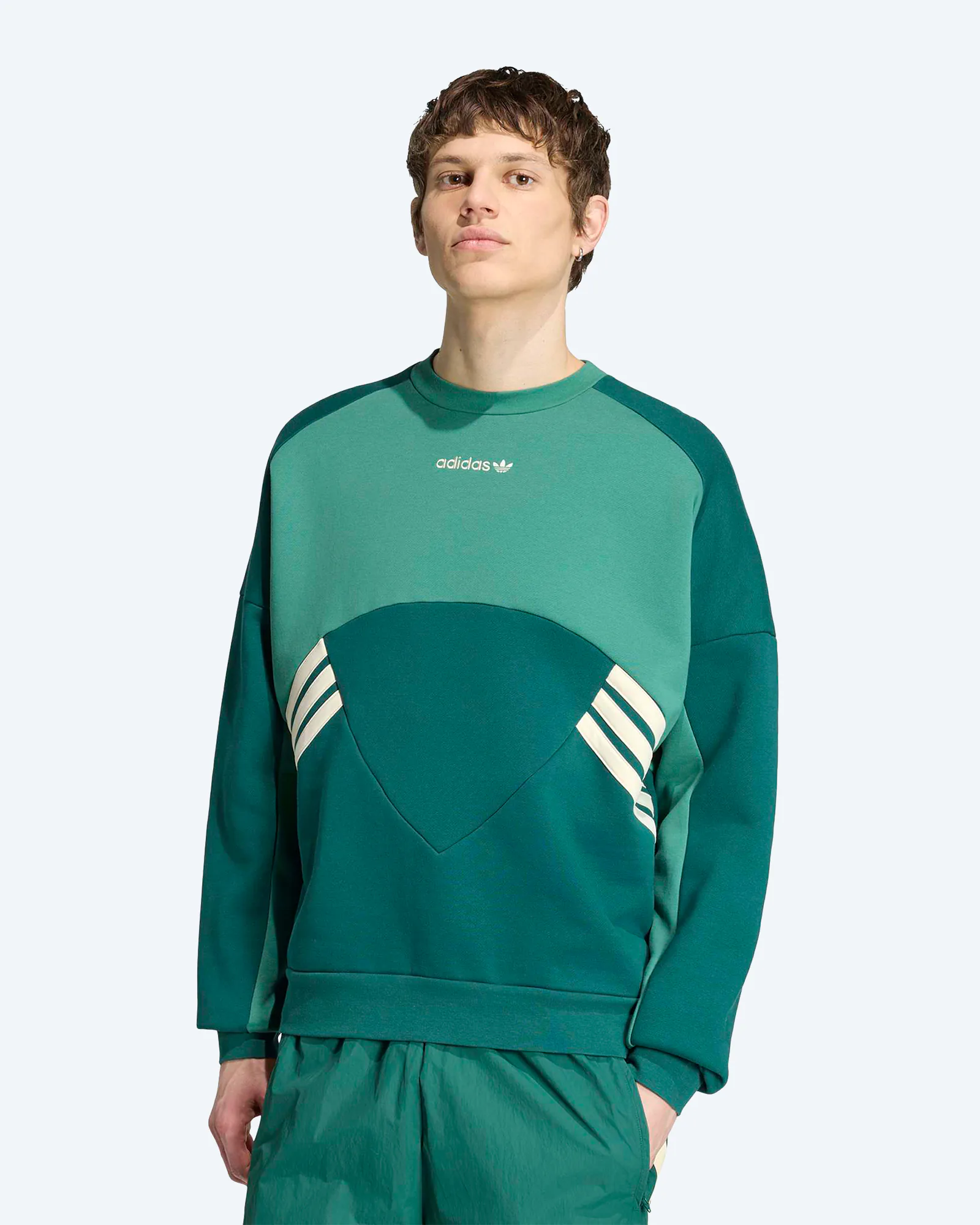 Cutline Crewneck Sweatshirt Collegiate Green