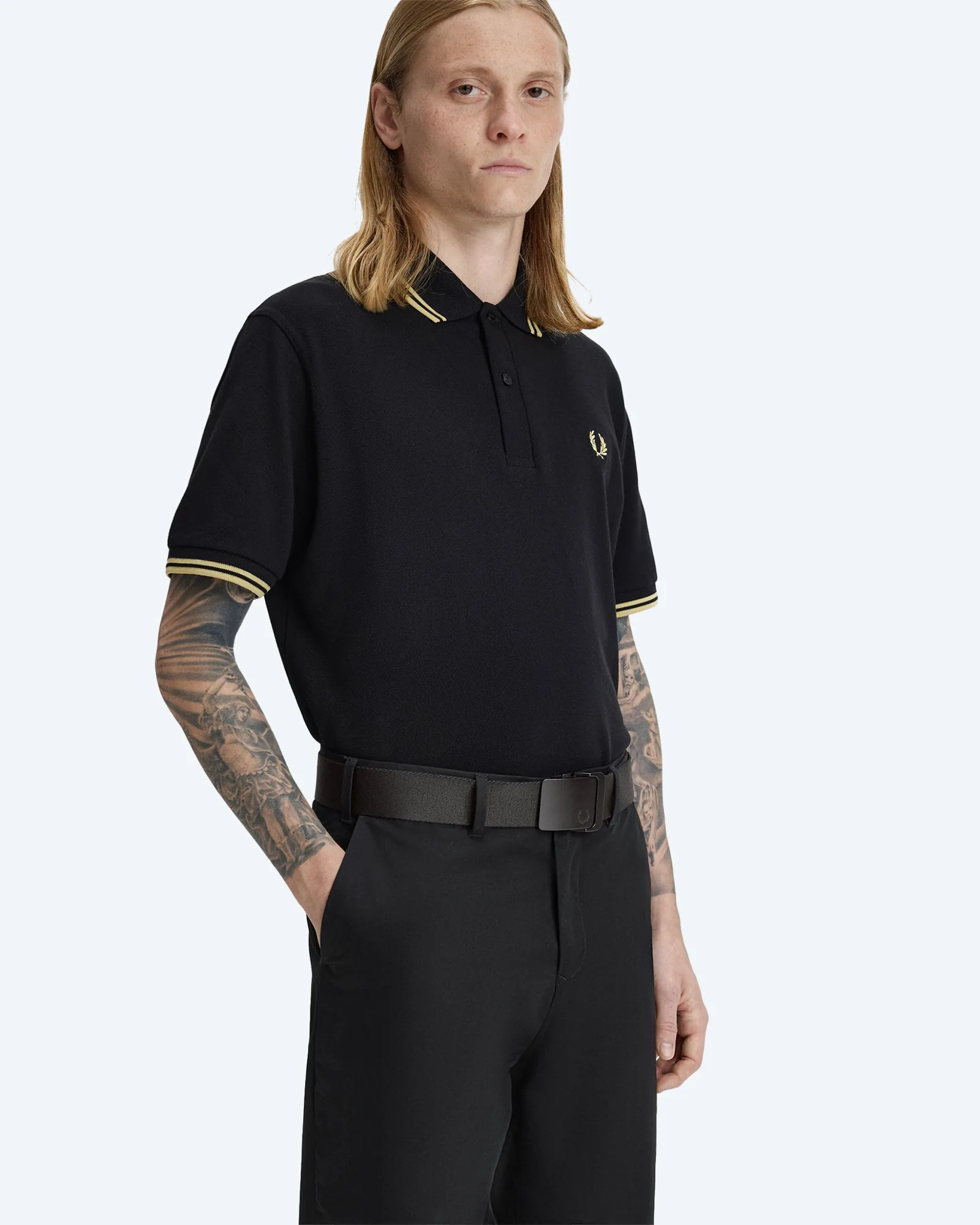 Plain Webbing Belt Black