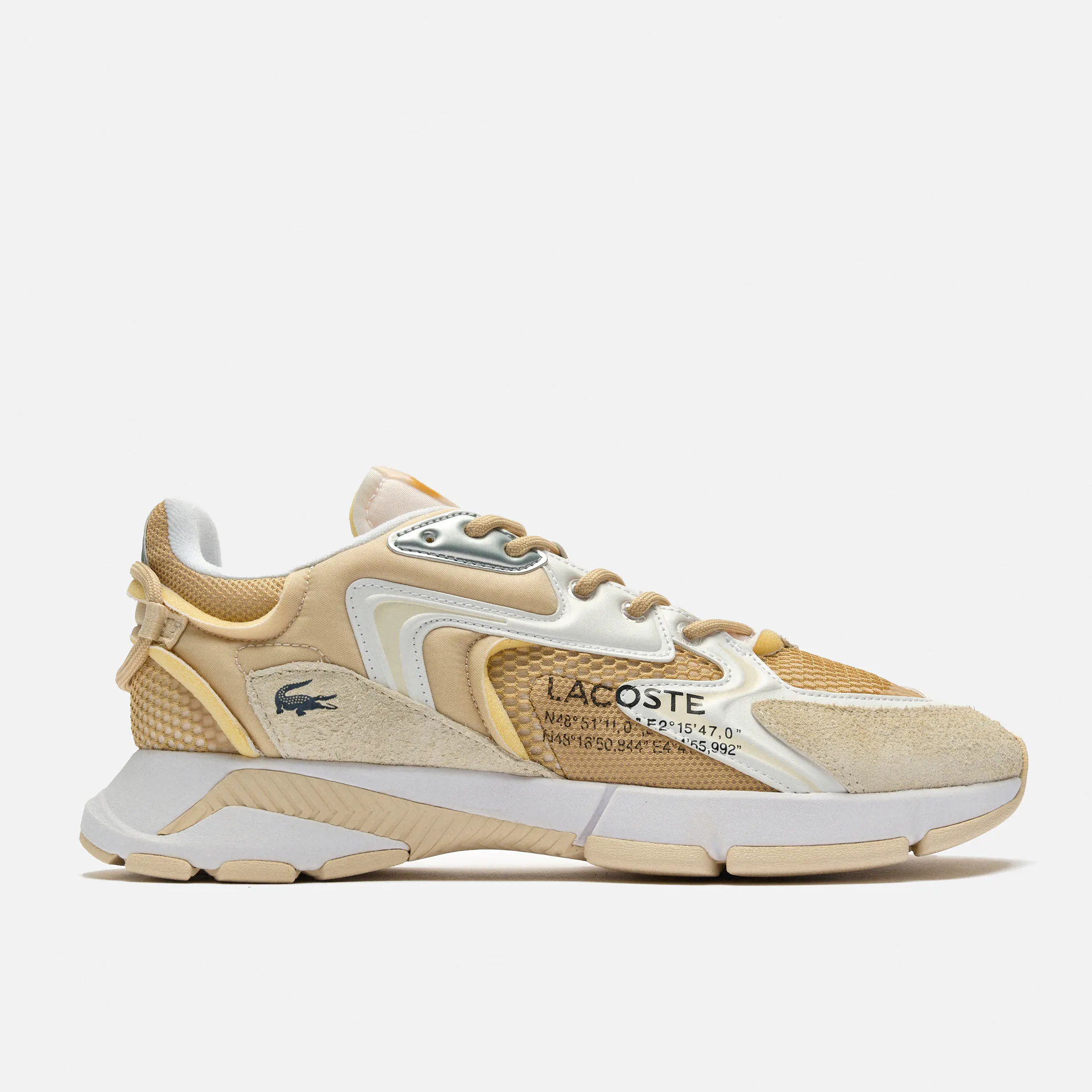 Lacoste L003 Neo Textile Sneaker Beige/White Lacoste L003 Neo Textile Sneaker Beige/White