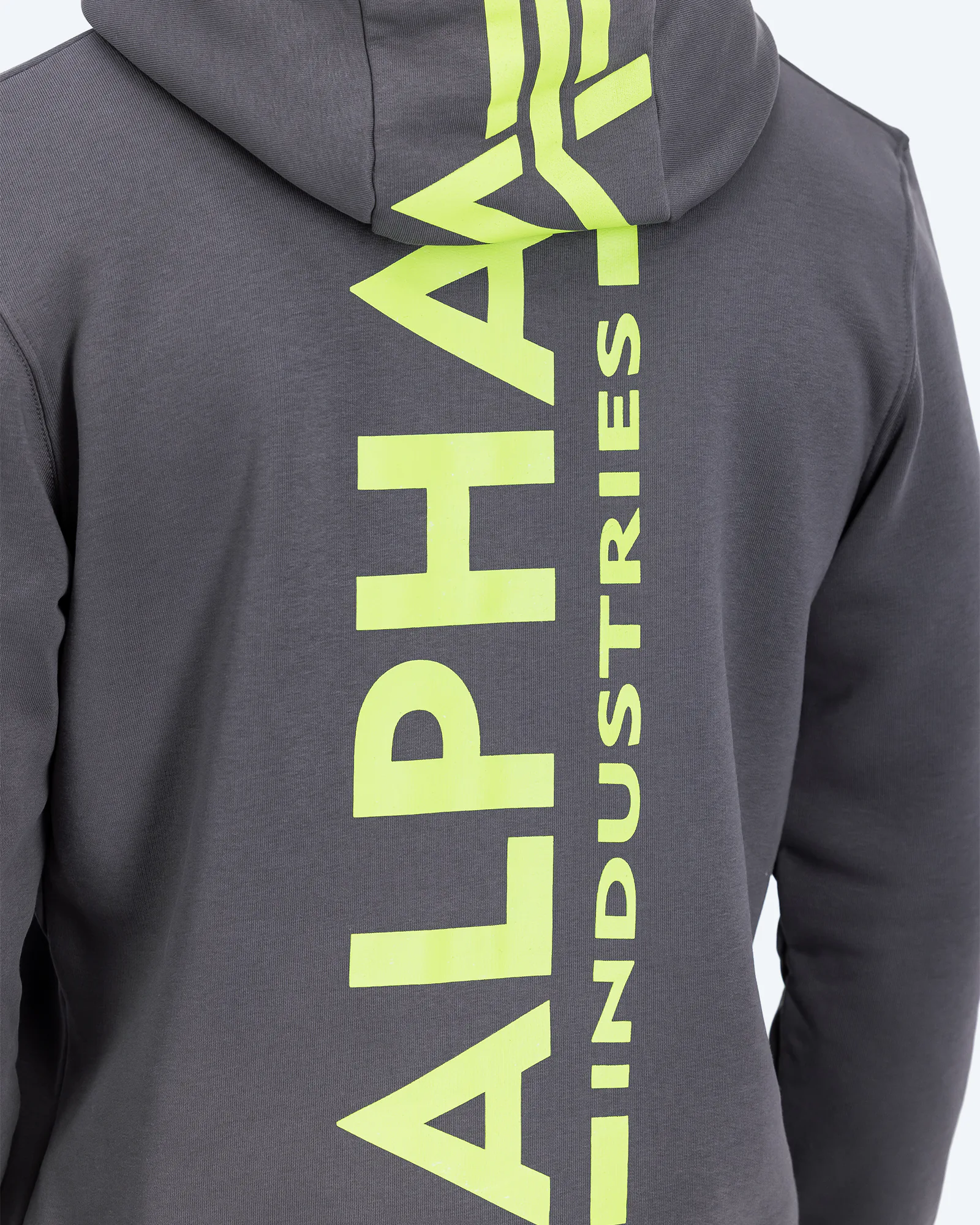 Back Print Hoody Grey