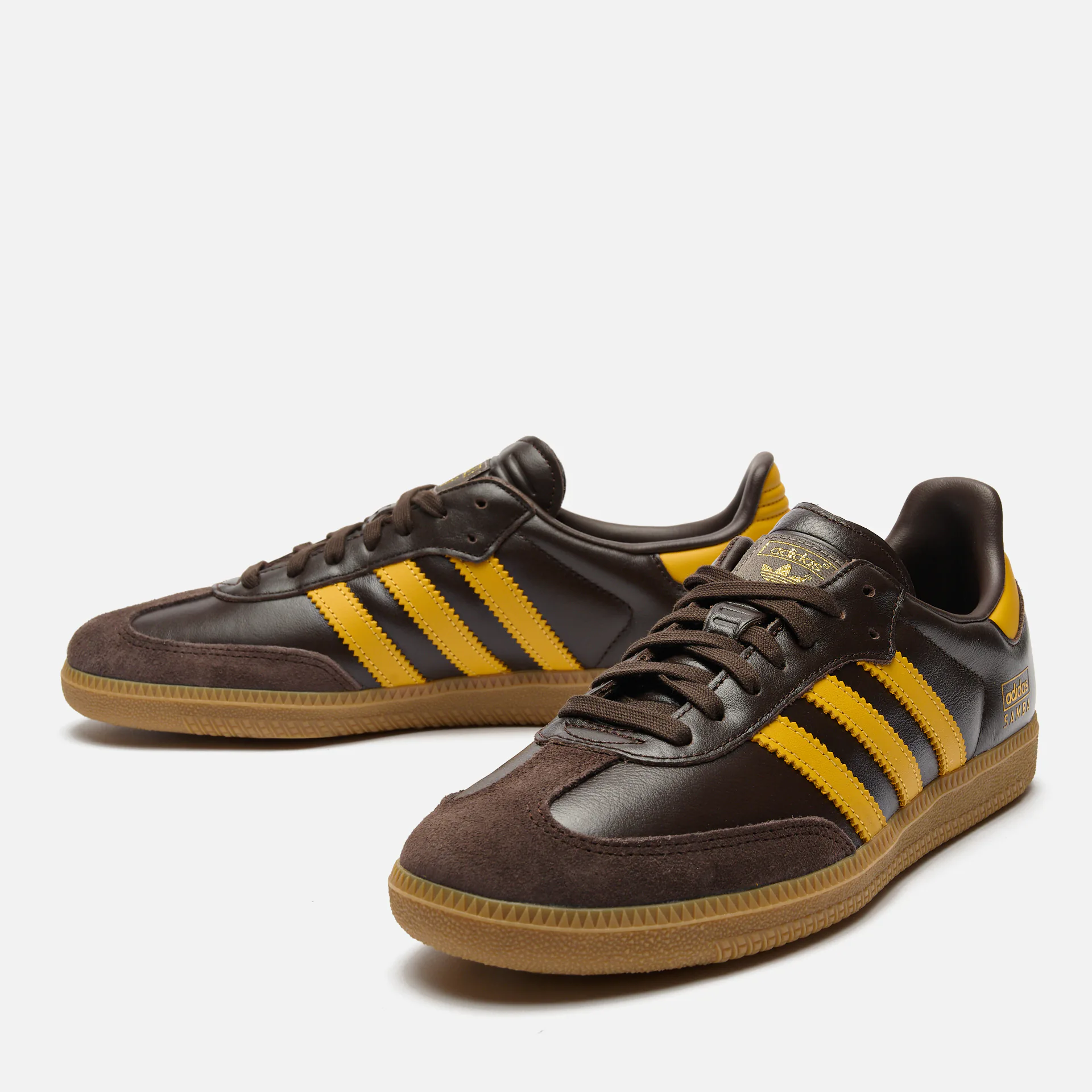 adidas Samba Sneaker OG Dark Brown/Preloved Yellow/Gum