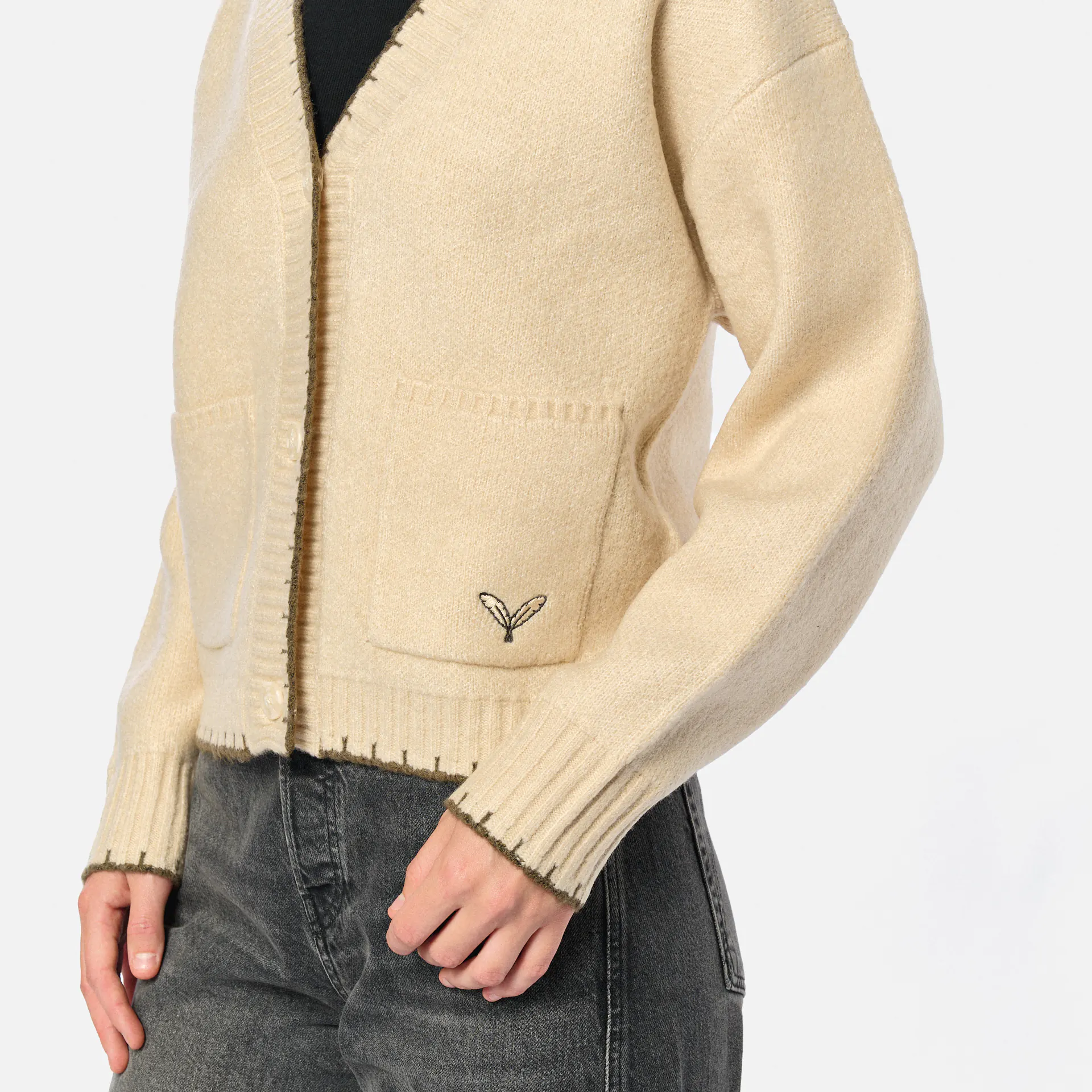 Kleinigkeit Jaknit Biedermann Cardigan Beige