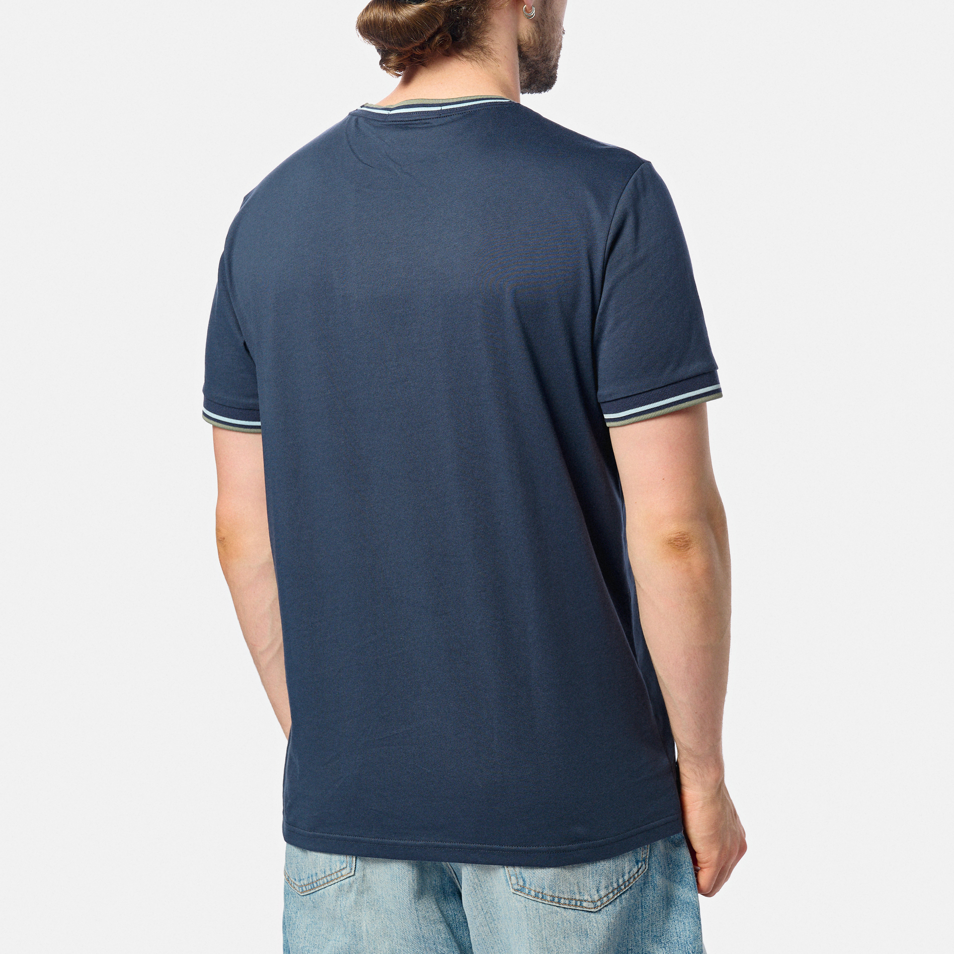 Fred Perry Twin Tipped T-Shirt Dark Airforce/Light Ice/Bayleaf