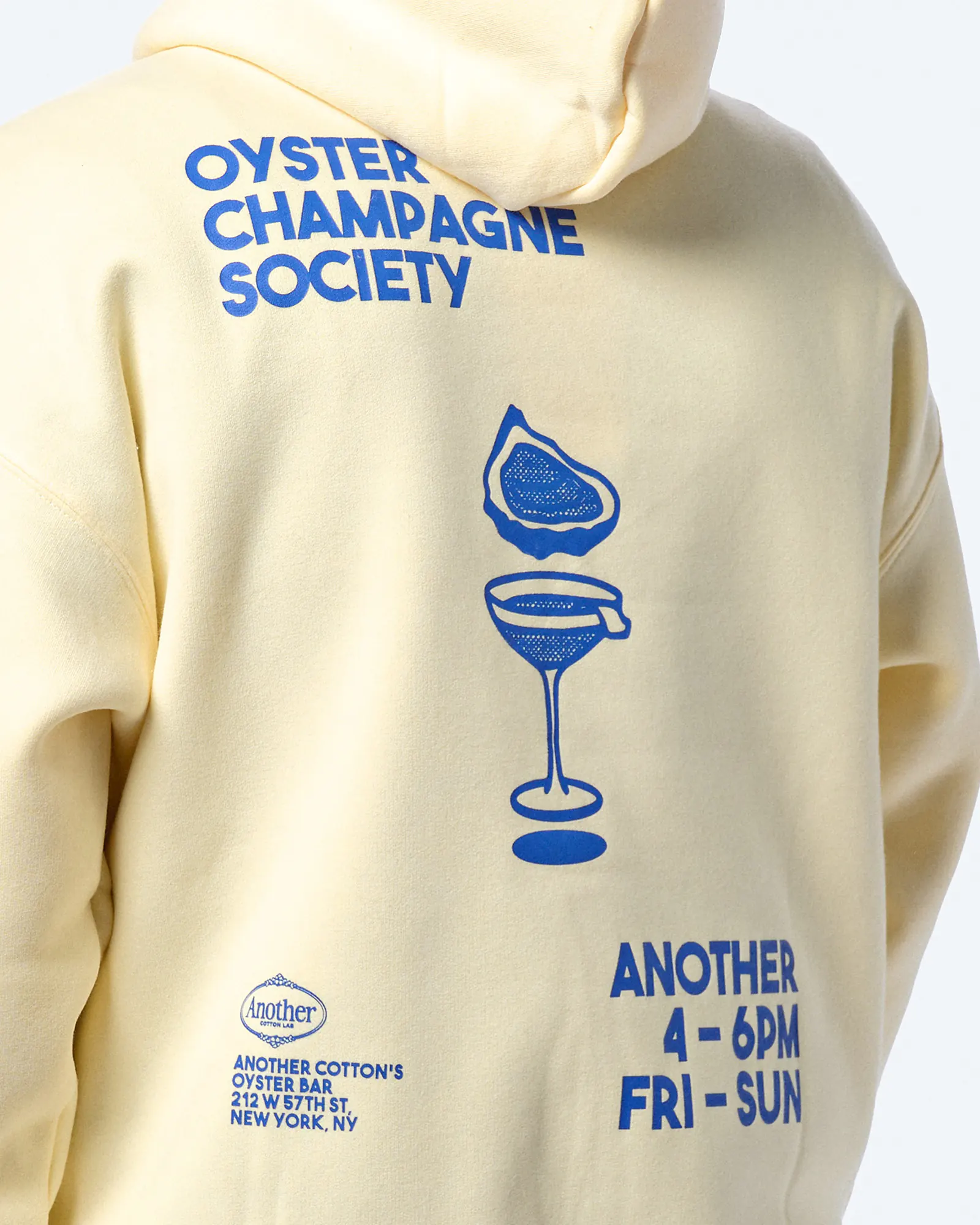 Another Cotton Oyster and Champange Hoodie White
