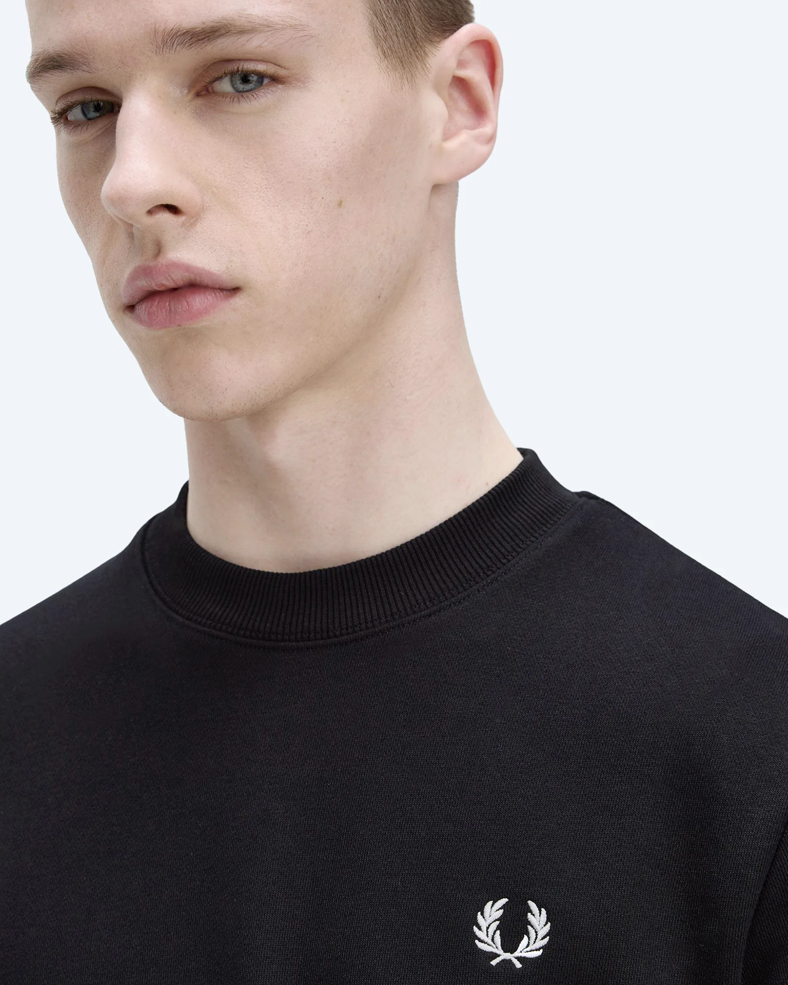 Fred Perry Crew Neck Sweatshirt Black