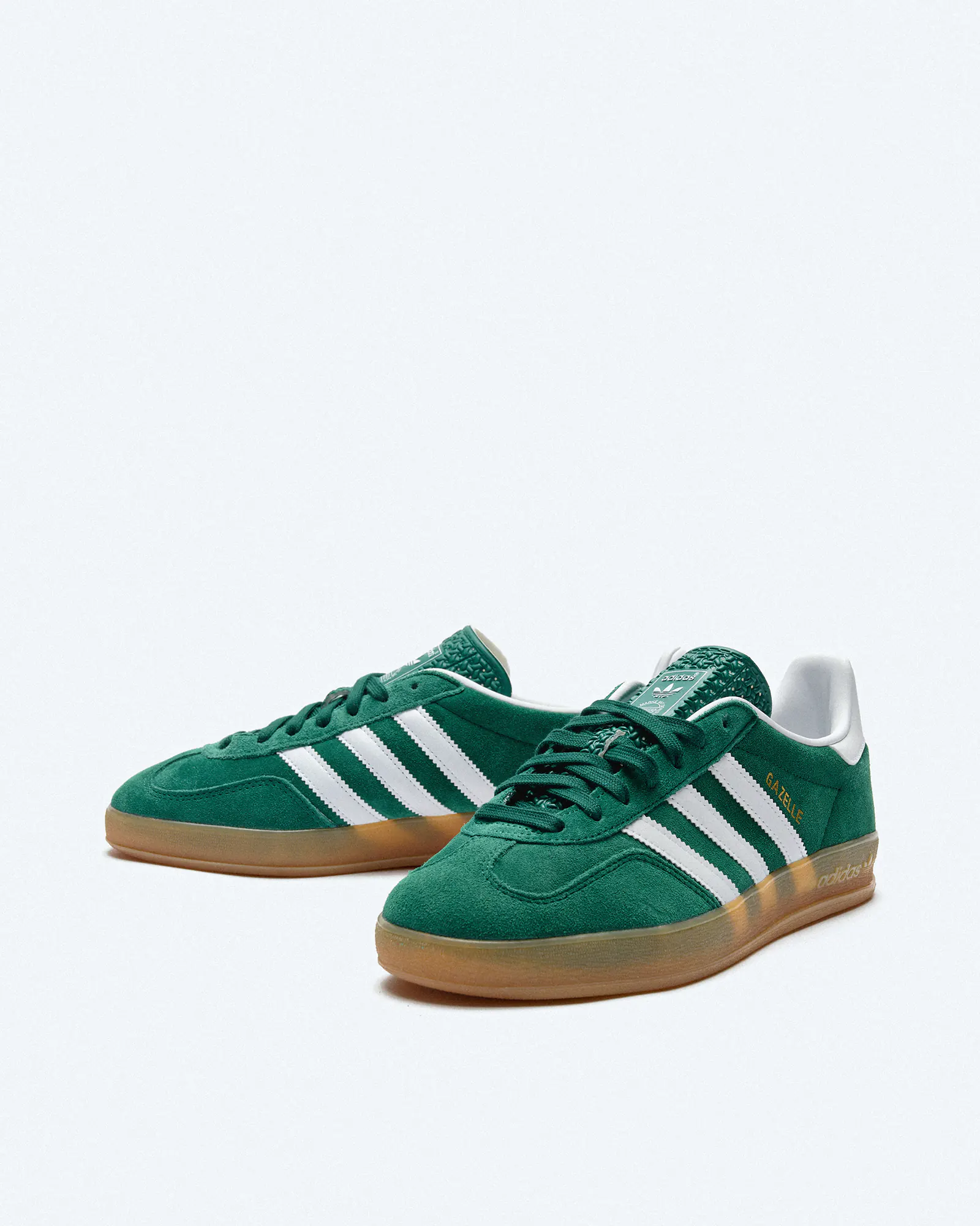 adidas Originals Gazelle Indoor Sneaker Collegiate Green/Footwear White/Gum adidas Originals Gazelle Indoor Sneaker Collegiate Green/Footwear White/Gum