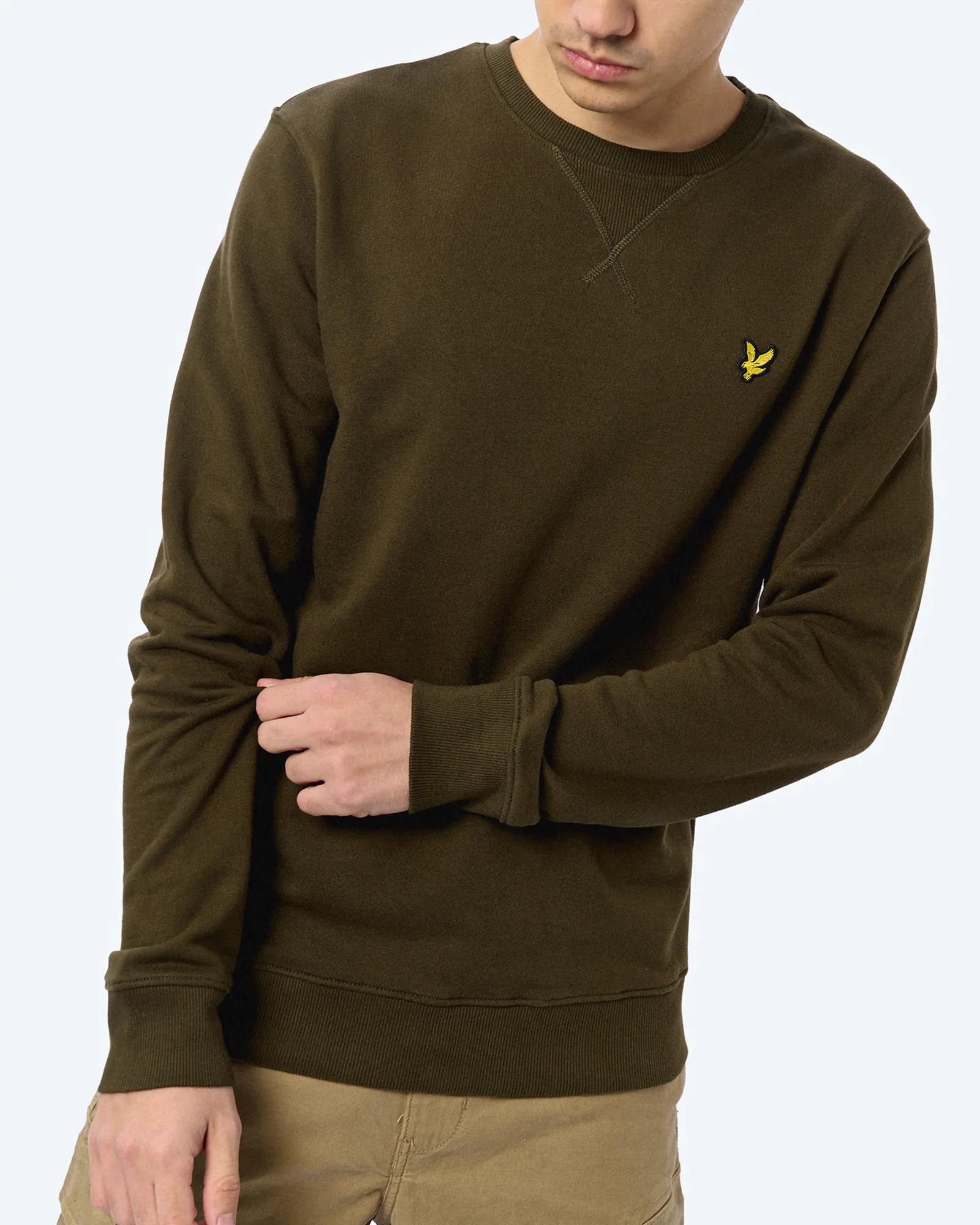 Lyle & Scott Crew Neck Sweatshirt Olive Lyle & Scott Crew Neck Sweatshirt Olive