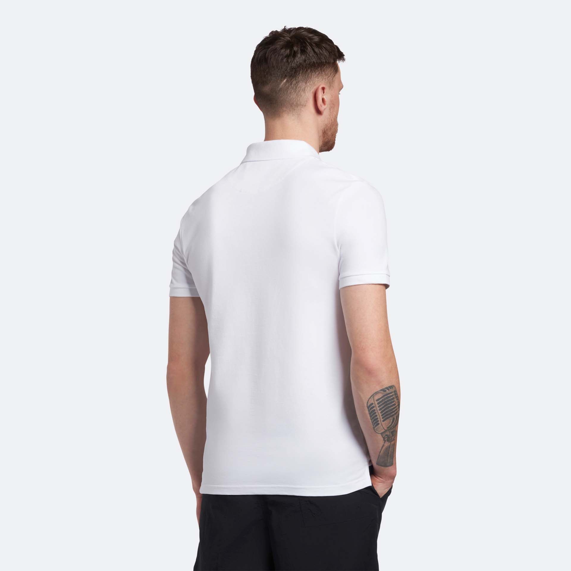 Lyle & Scott Plain Polo T-Shirt White