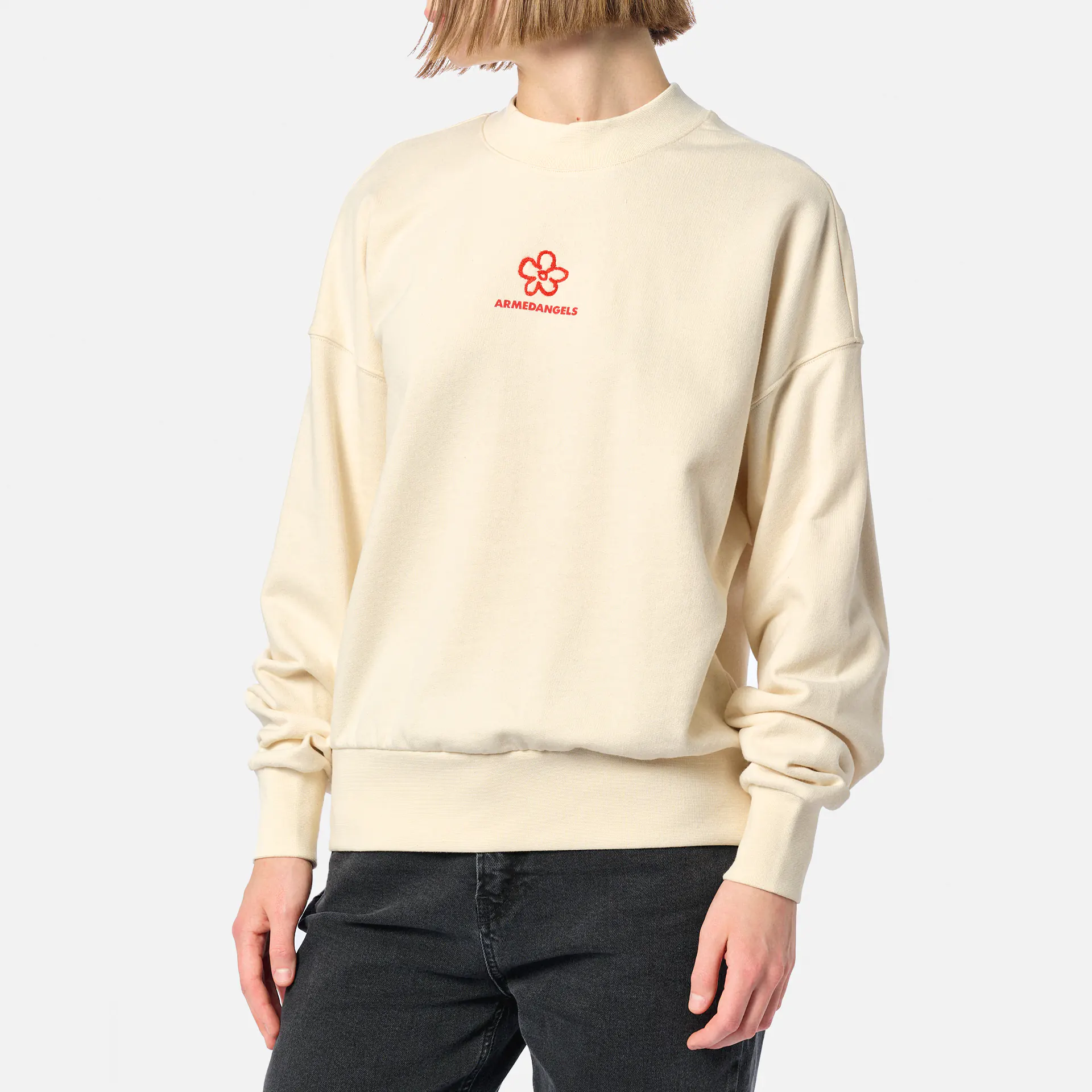 ARMEDANGELS ALIZAA FLOWER Sweatshirts Undyed