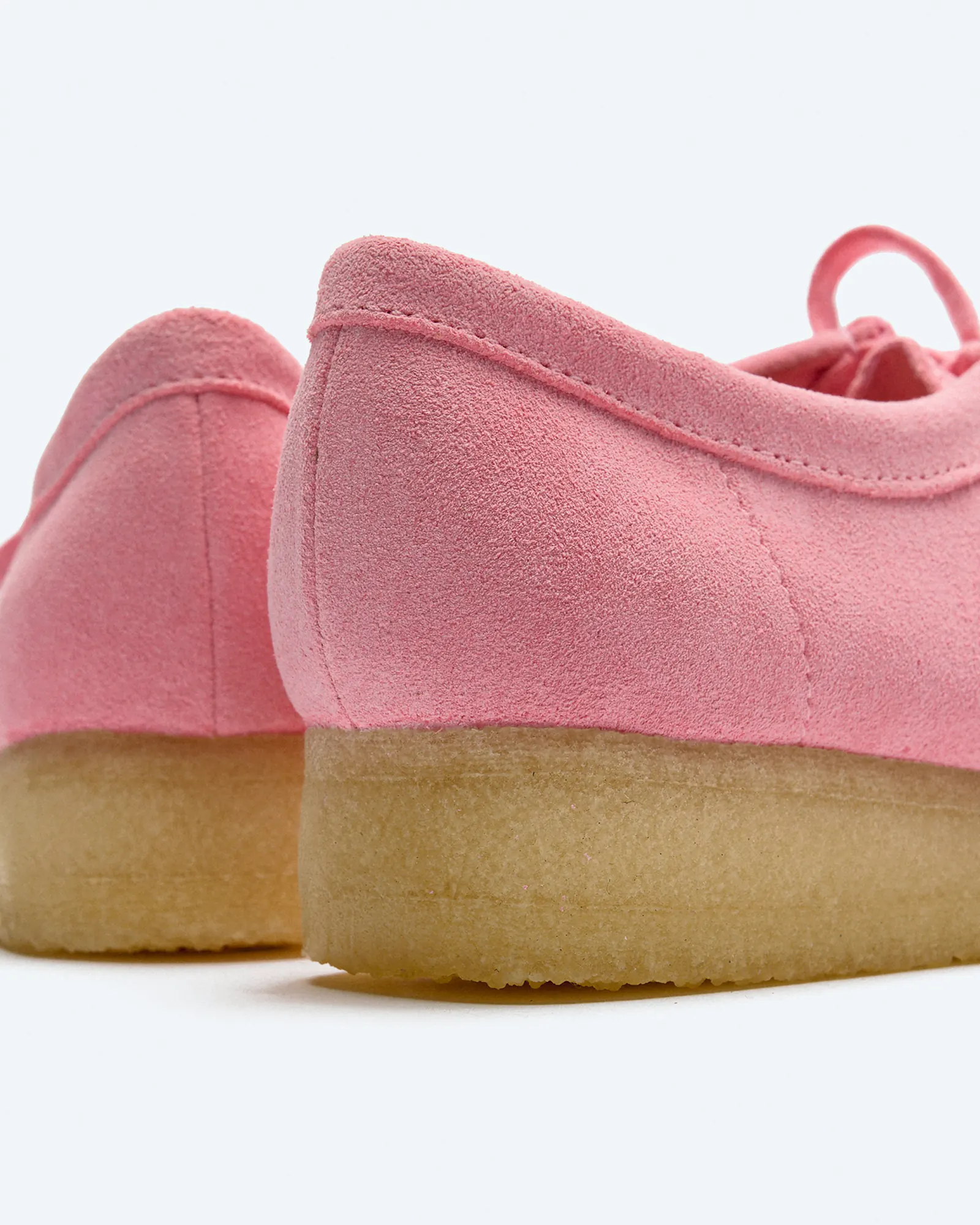 Clarks Women's Wallabee Suede Shoes Candy Pink