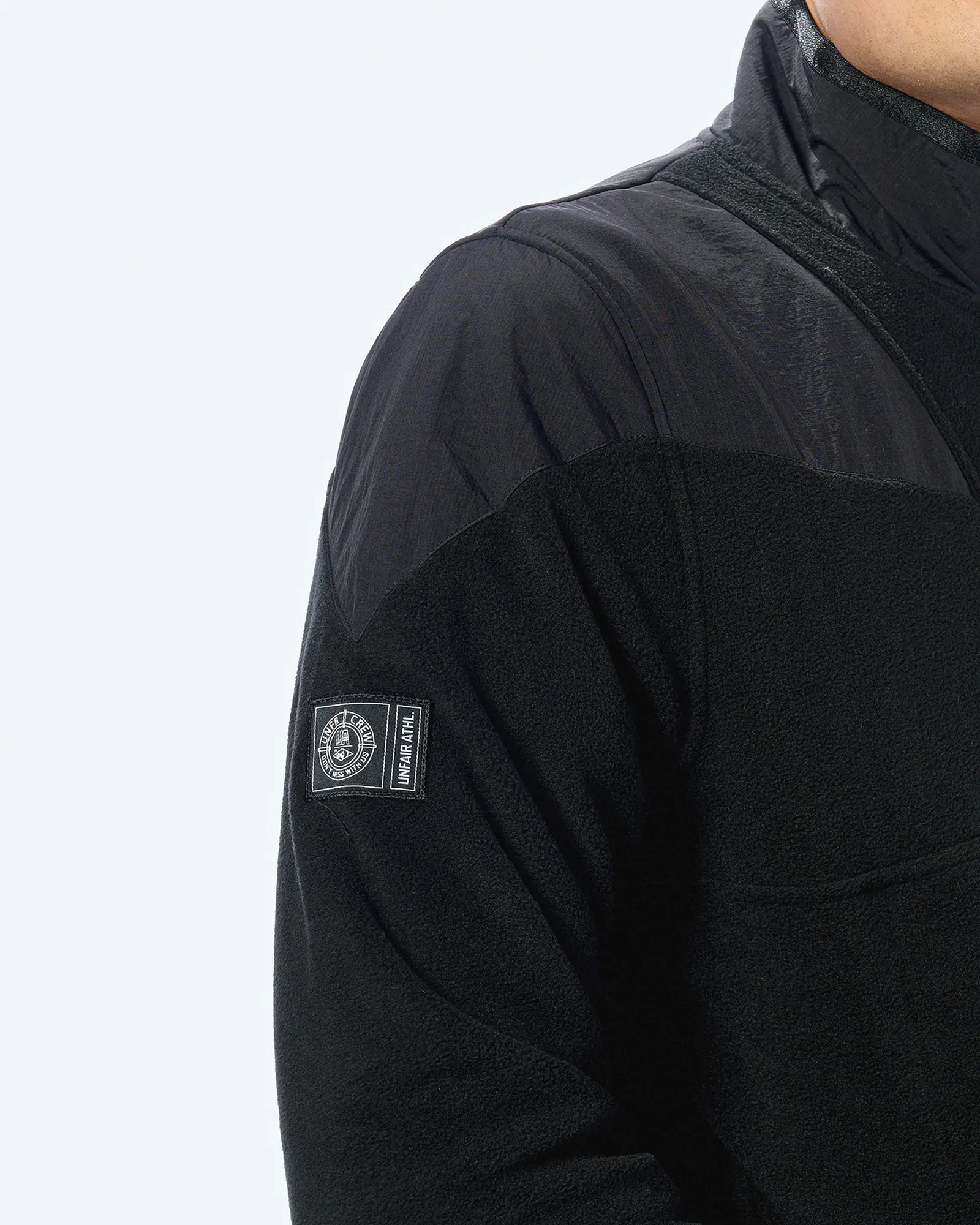 Unfair Athletics Fabric Mix Fleece Jacket Black 