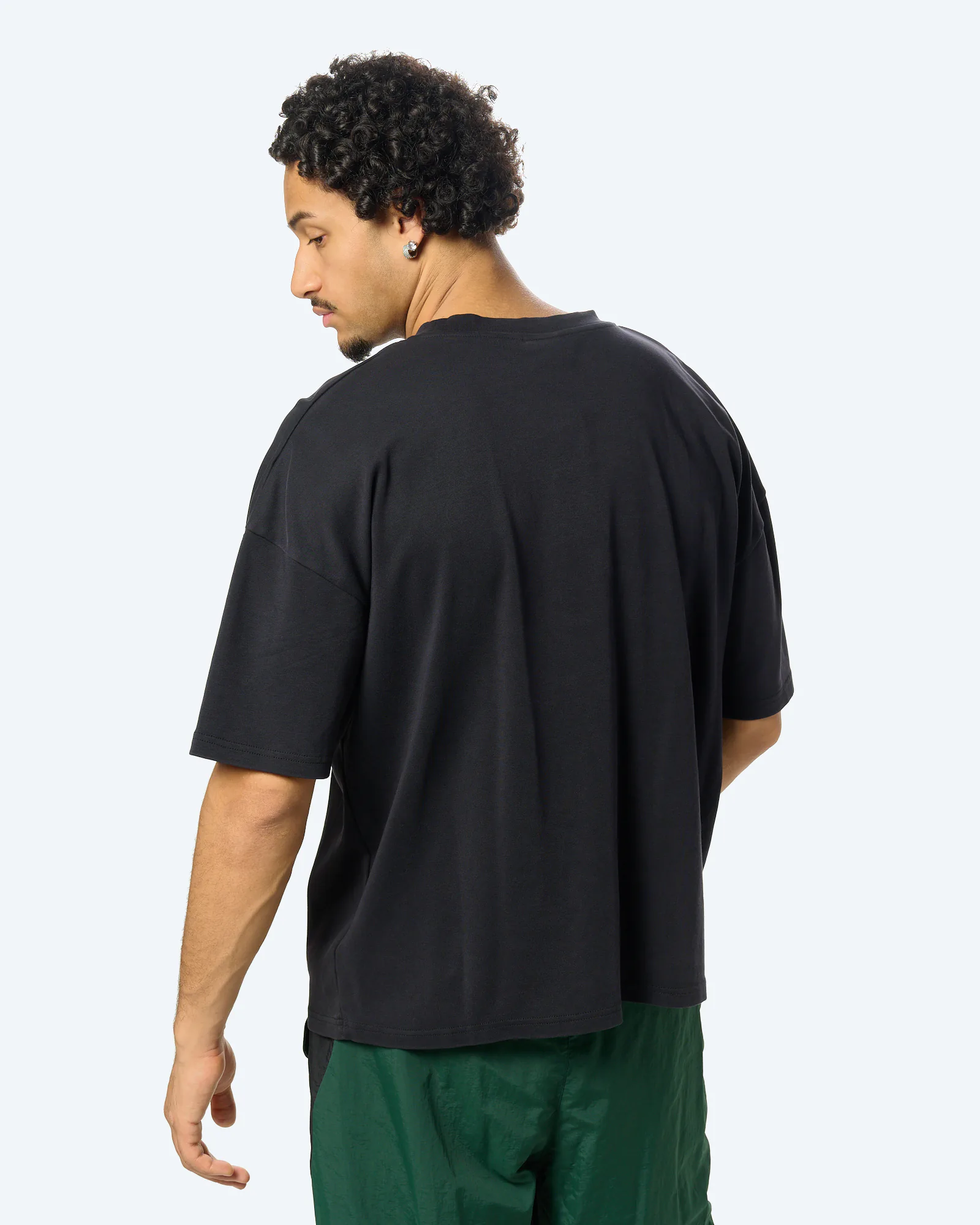 Washed Boxy T-Shirt Black/Sedona Sage