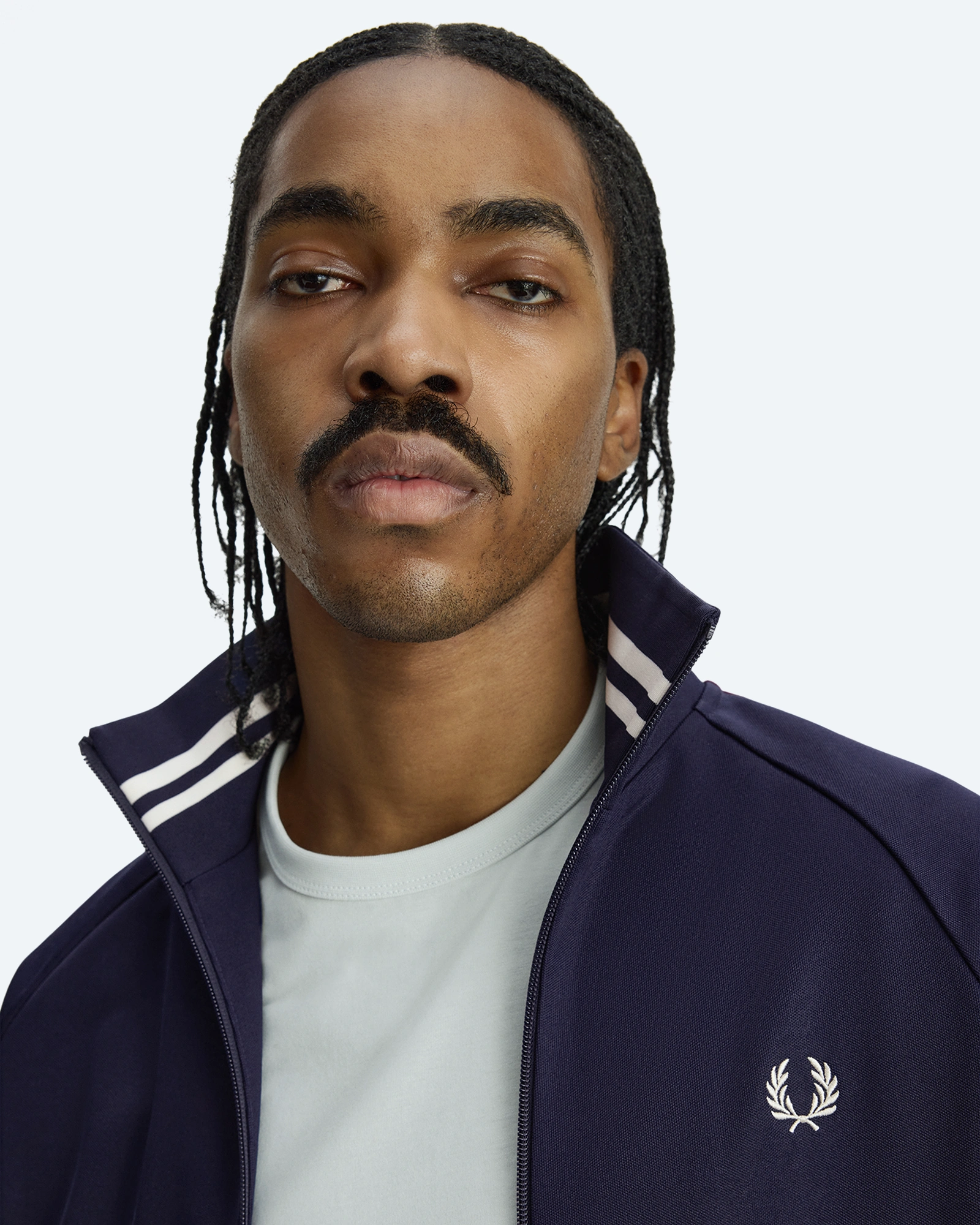 Bold Tipped Track Jacket Twilight Navy