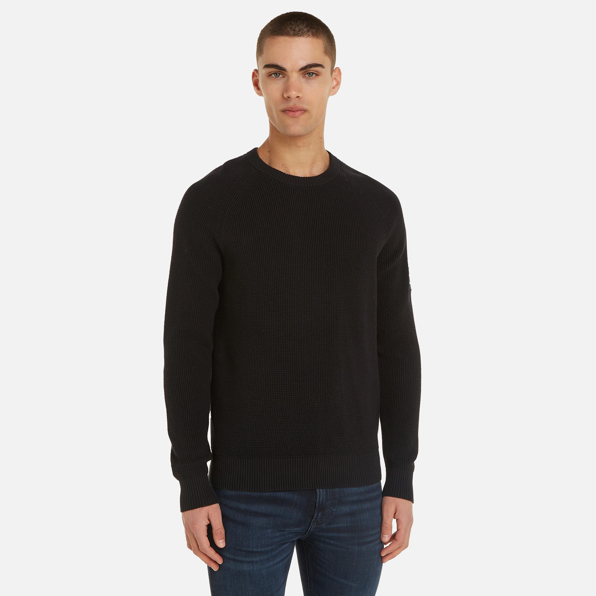 Calvin Klein Jeans Badge Easy Sweater Black