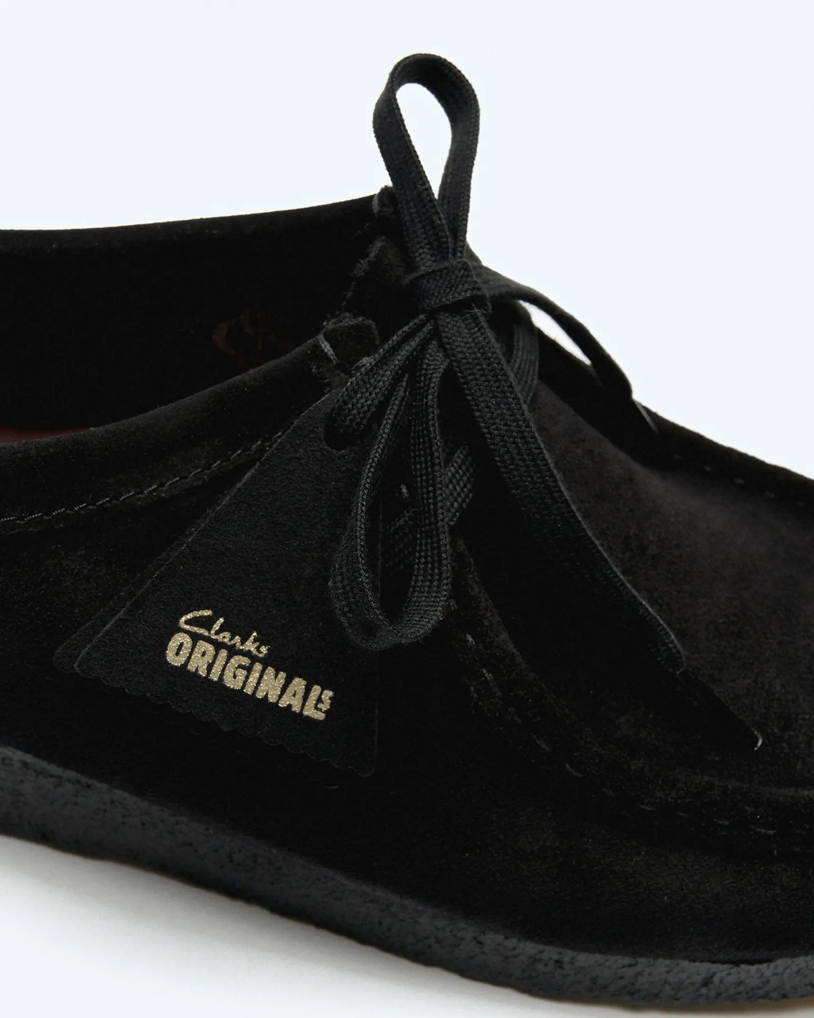 Clarks Men's Wallabee Suede Shoes Black