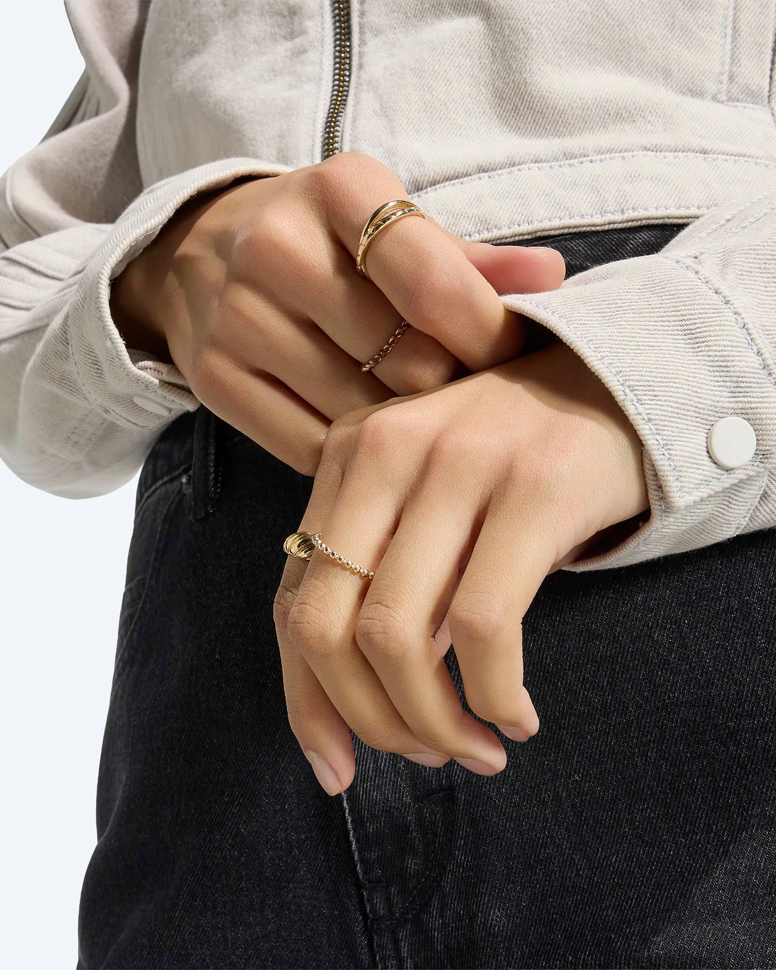 SST 2.0 Denim Track Top Clear Grey Denim
