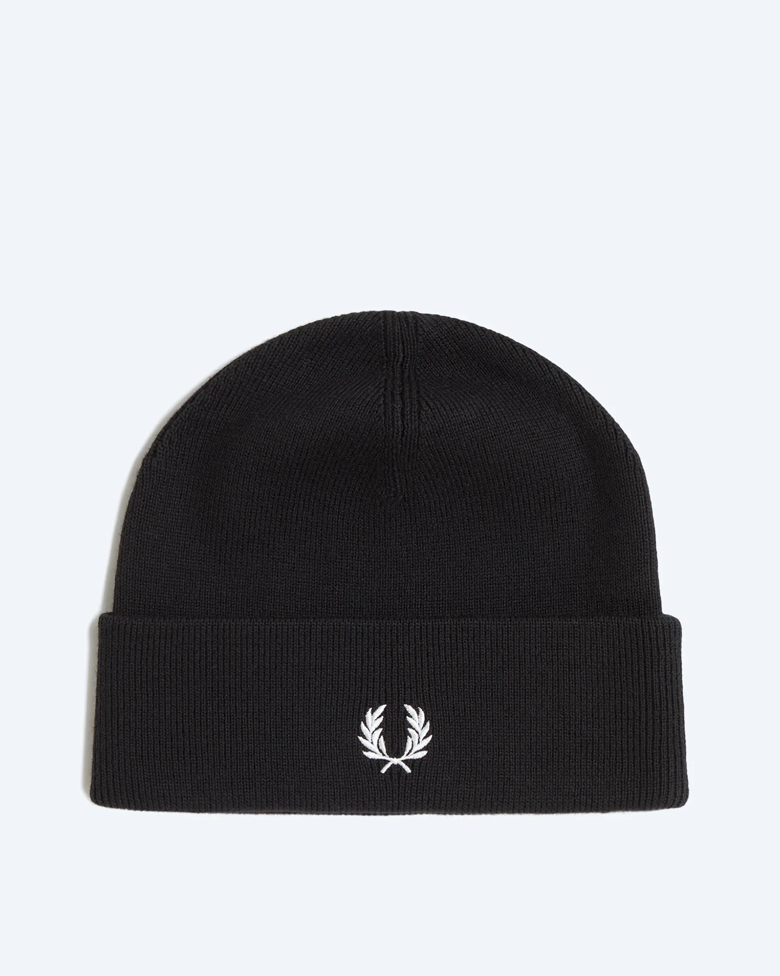 Classic Merino Wool Beanie Black/Show White