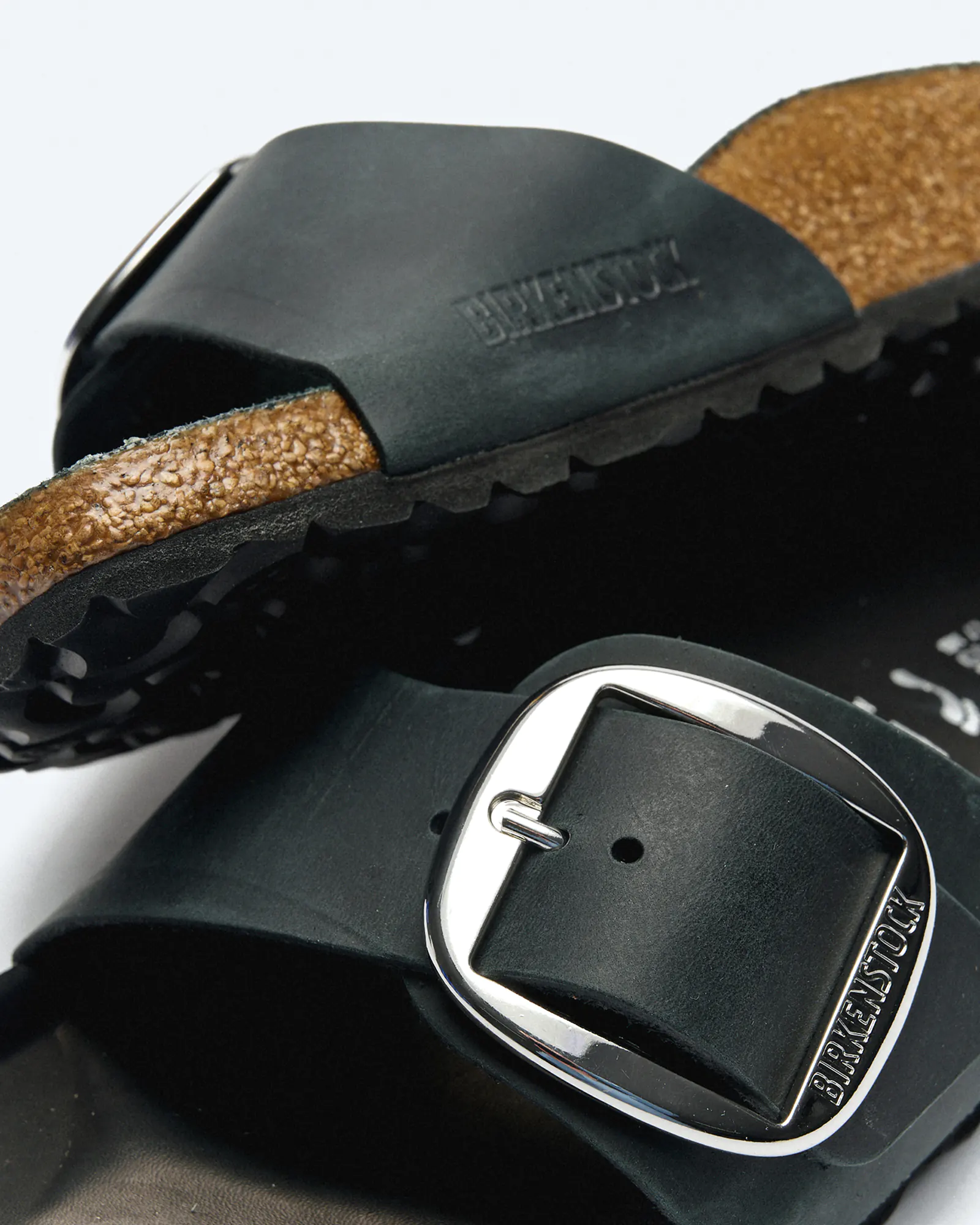 Birkenstock Madrid Big Buckle Natural Oiled Leather (Narrow Fit) Sandals Black Birkenstock Madrid Big Buckle Natural Oiled Leather (Narrow Fit) Sandals Black