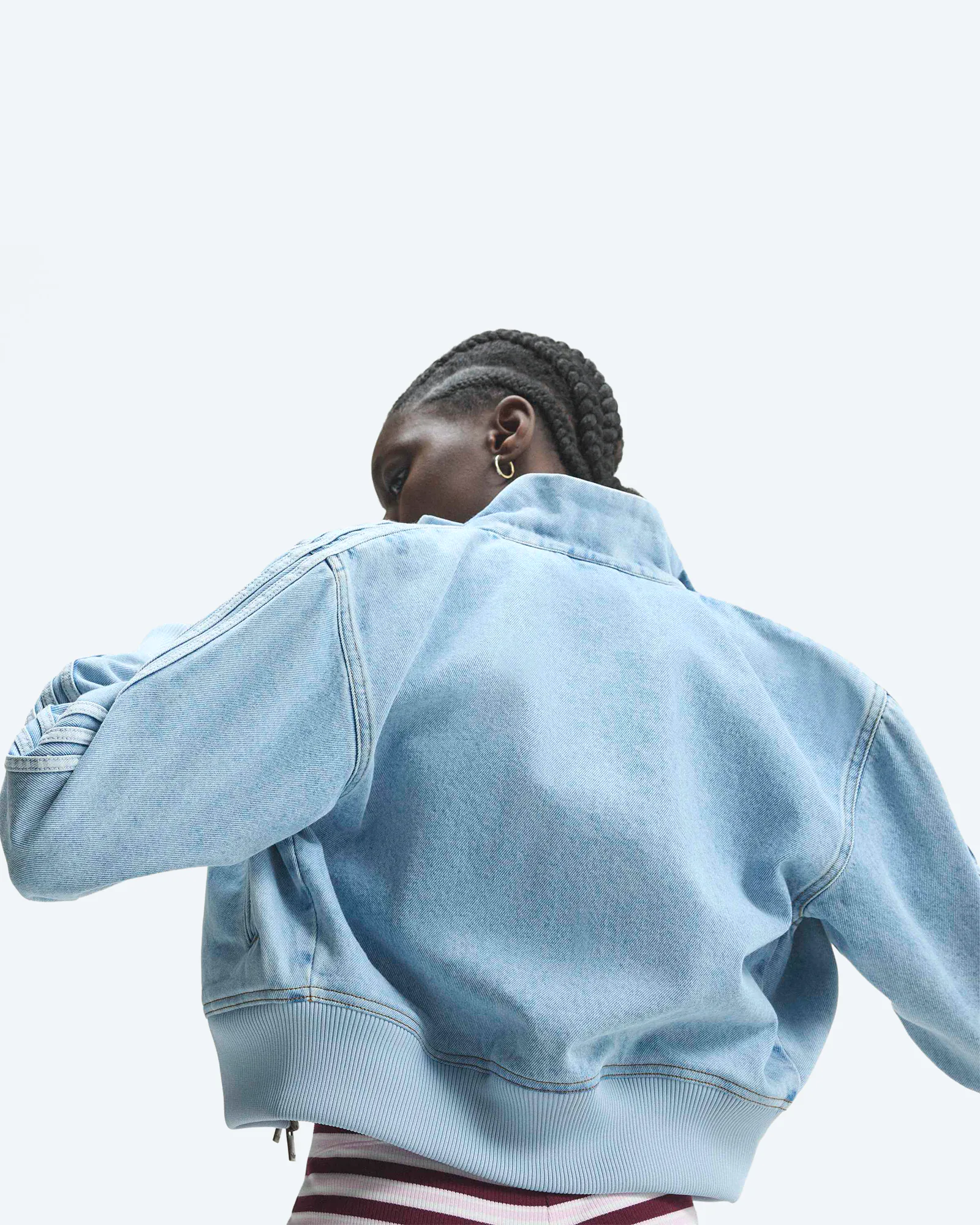 Firebird Denim Track Top Light Denim