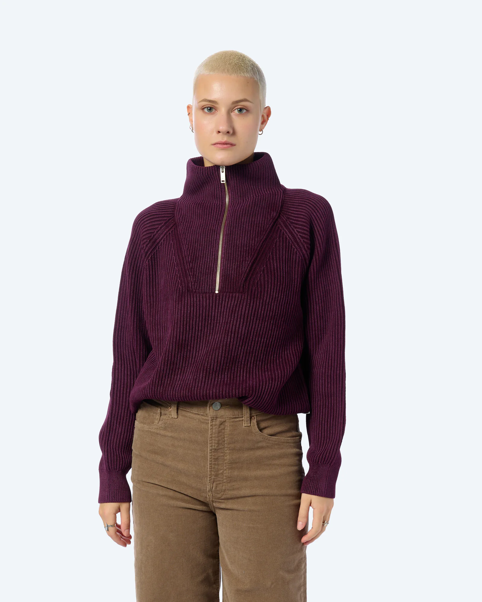 ARMEDANGELS RONYIAAS GMT DYE Pullover Dark Cranberry