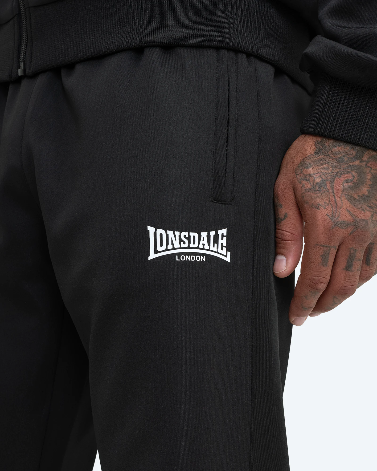 Upney Tracksuit Black/White