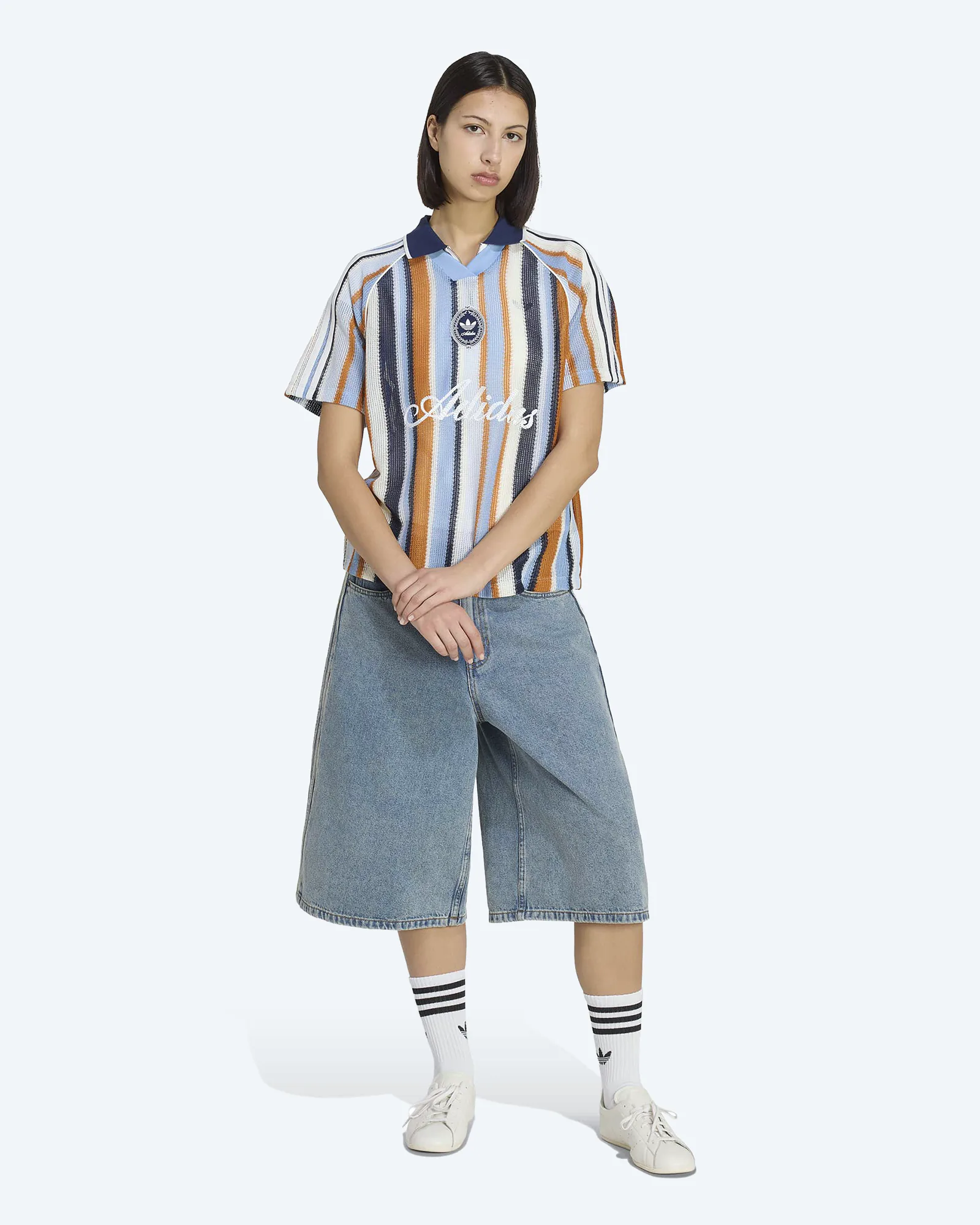 Summer Glow Knitted Oversize Jersey Ashblue/Ashblue