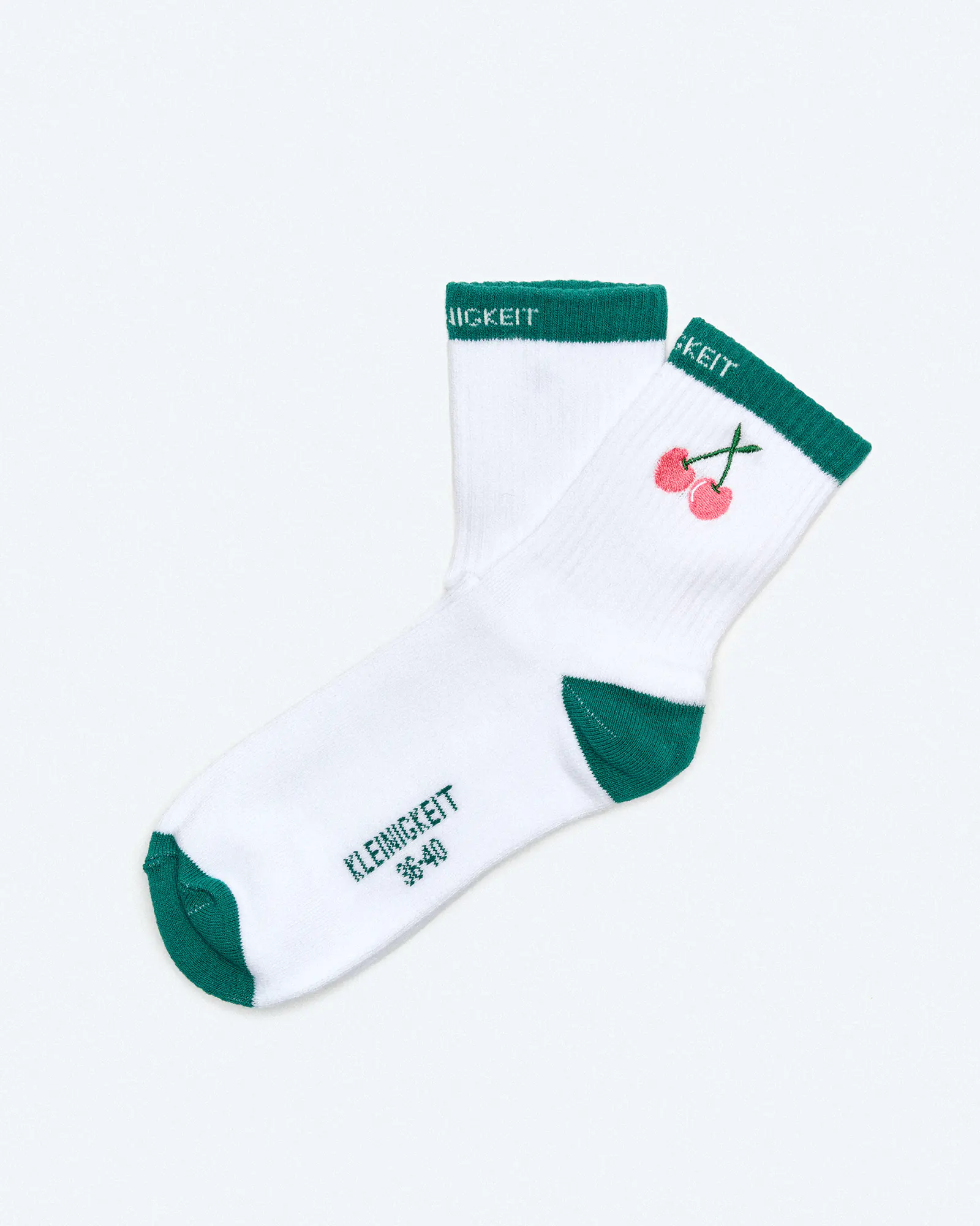 Kleinigkeit Cherry Söcksi Socks Green Kleinigkeit Cherry Söcksi Socks Green