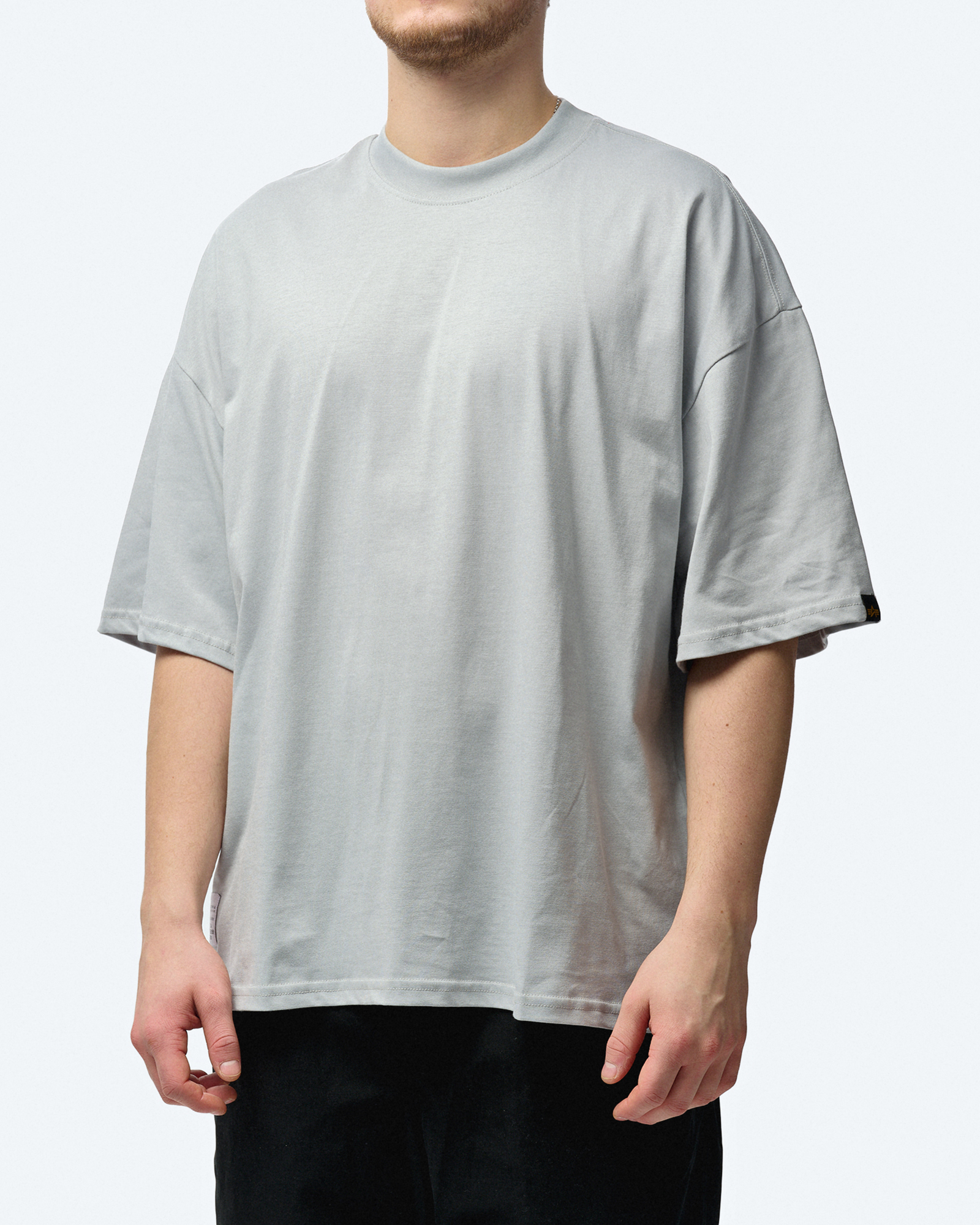 Alpha Industries Logo T-Shirt Pastel Grey