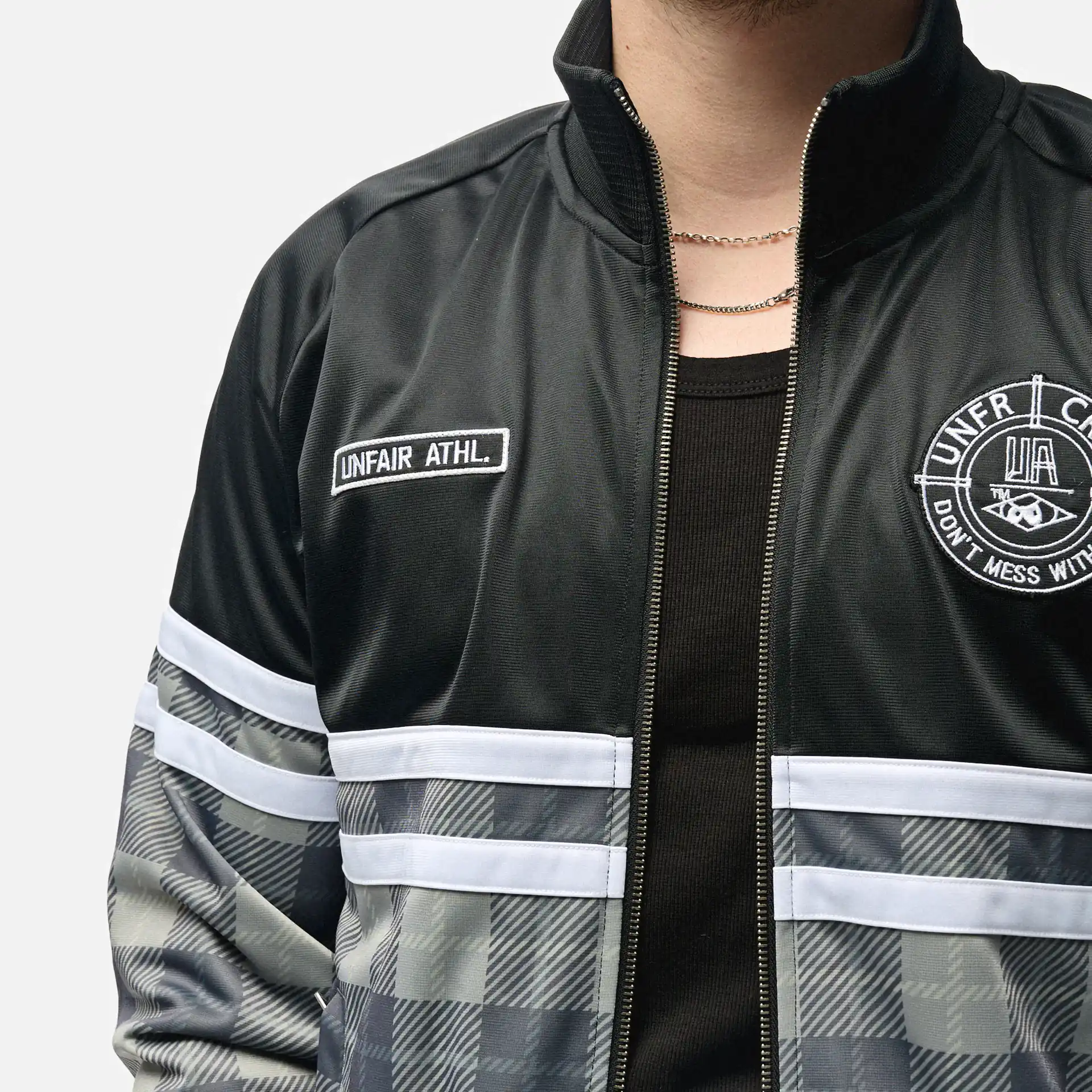 Unfair Athletics DMWU Tracktop Dark Tartan 