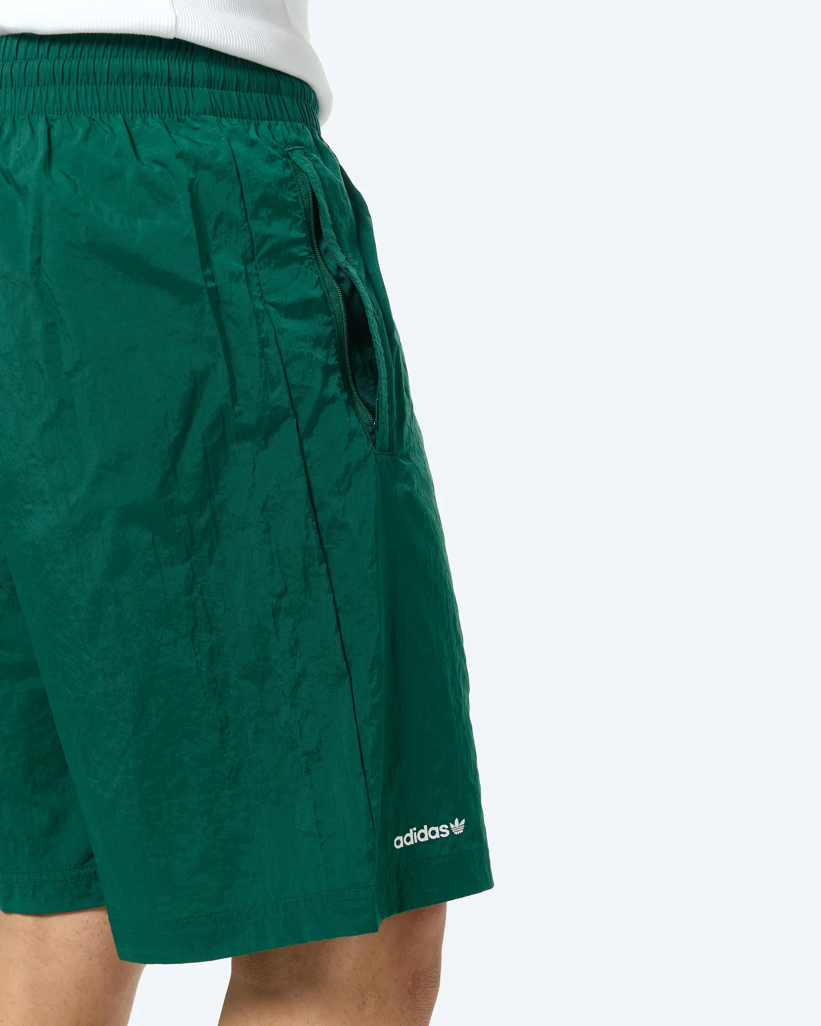 adidas Adicolor Blocked Shorts Core Green/White