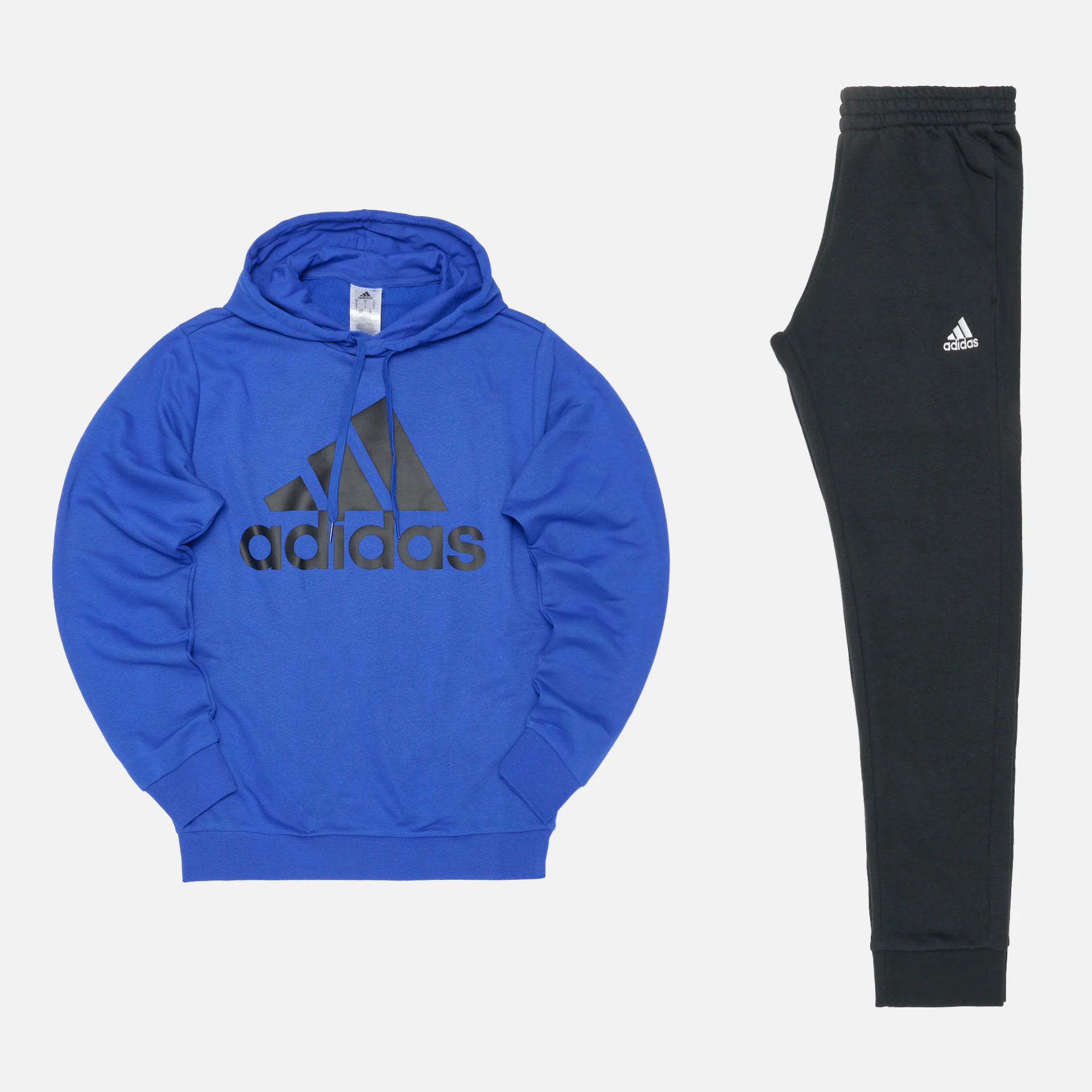 adidas Big Logo French Terry Tracksuit Selubl/Black